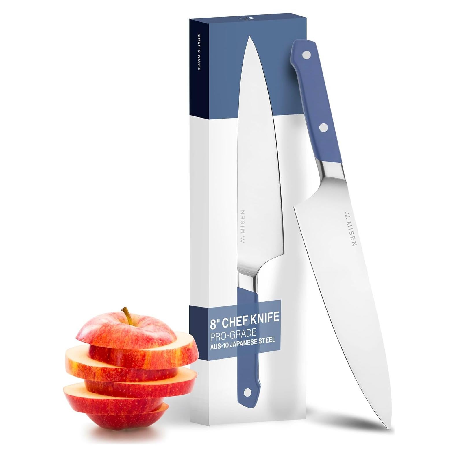 Cuchillo de Chef Misen 20 cm Acero Inoxidable AUS-10 Azul