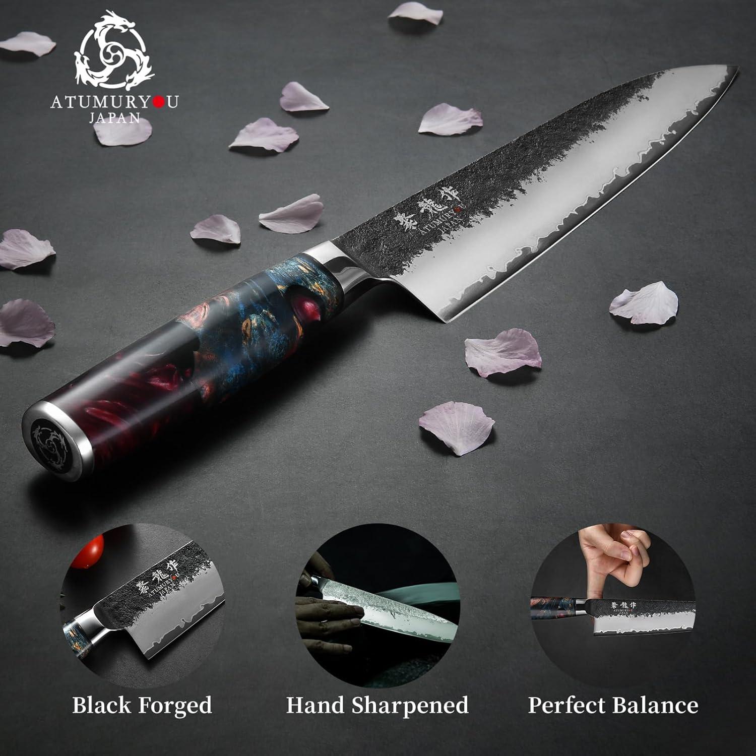 Cuchillo de Chef Japonés Atumuryou 21 cm Forjado a Mano