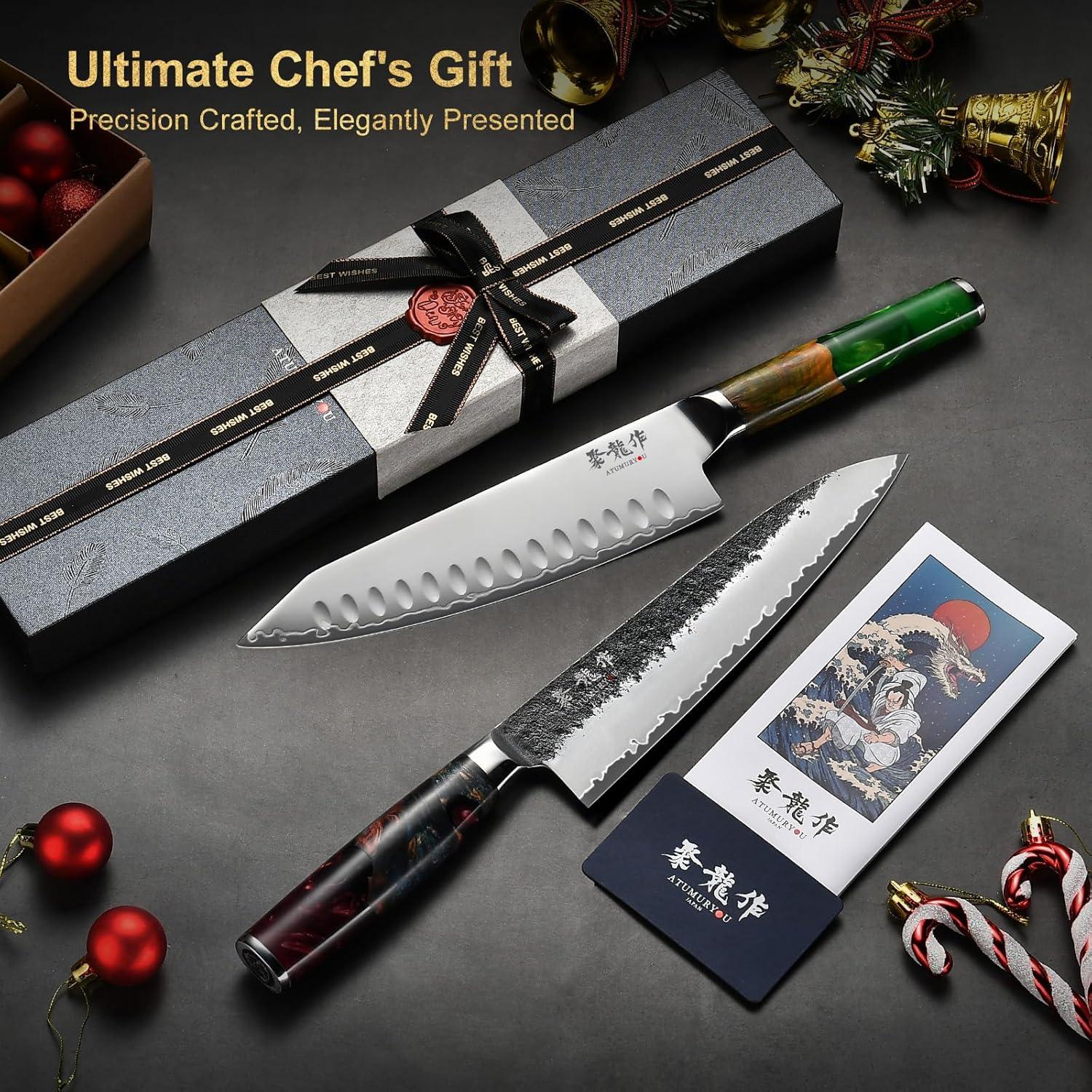 Cuchillo de Chef Japonés Atumuryou 21 cm Forjado a Mano