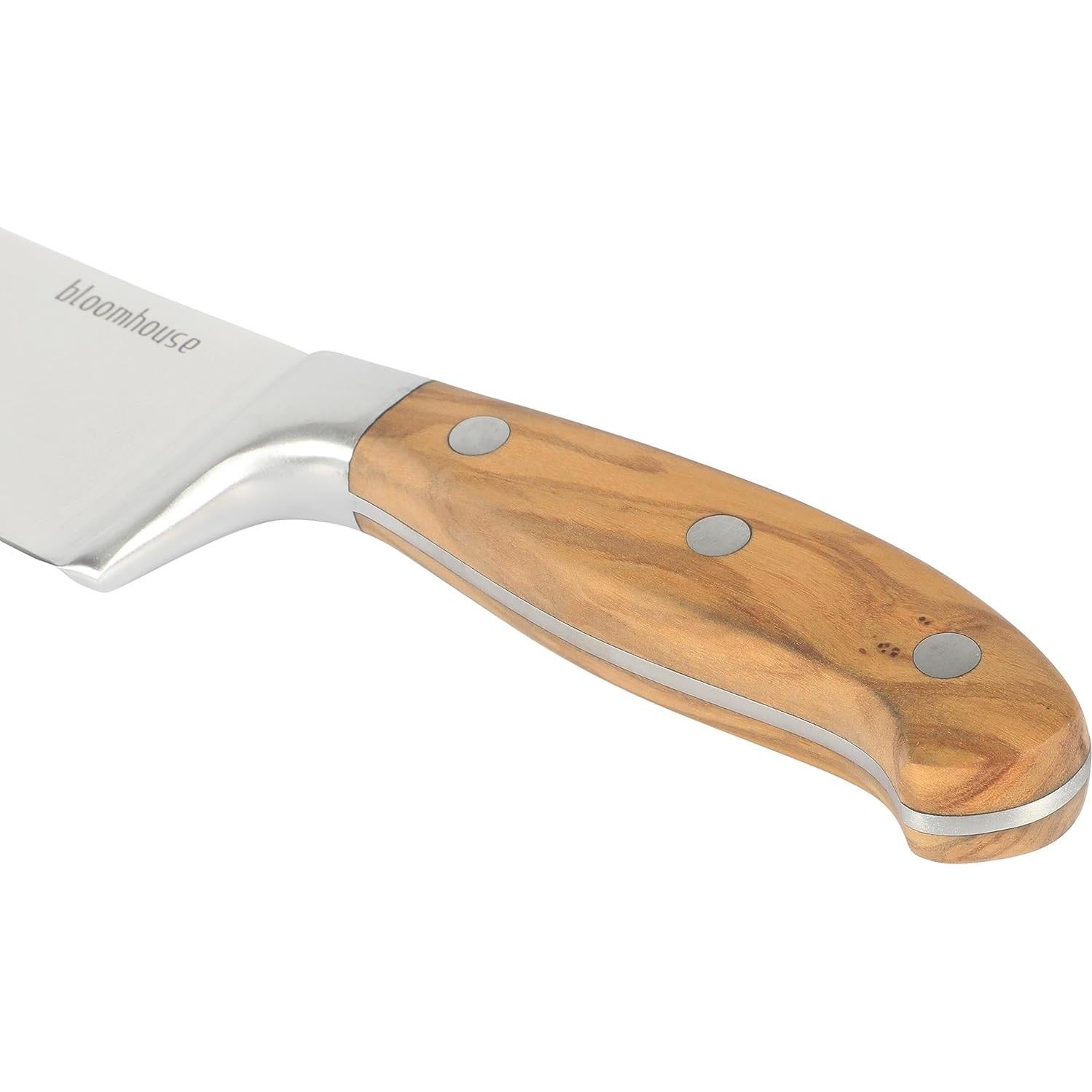 Cuchillo de Chef Bloomhouse 20.32 cm Acero Alemán Mango Madera