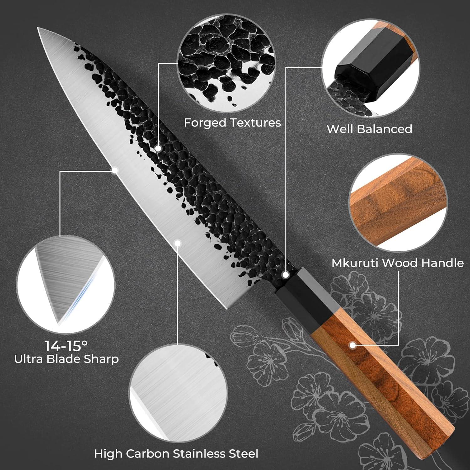 Cuchillo de Chef Gyuto RASSE 21cm Acero Inoxidable AUS-8