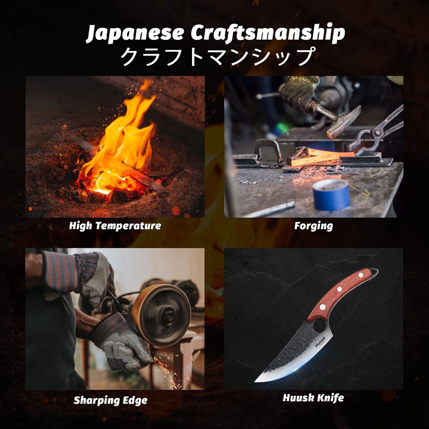 Cuchillo Huusk Forjado a Mano 14.5 cm - Chef y Deshuese