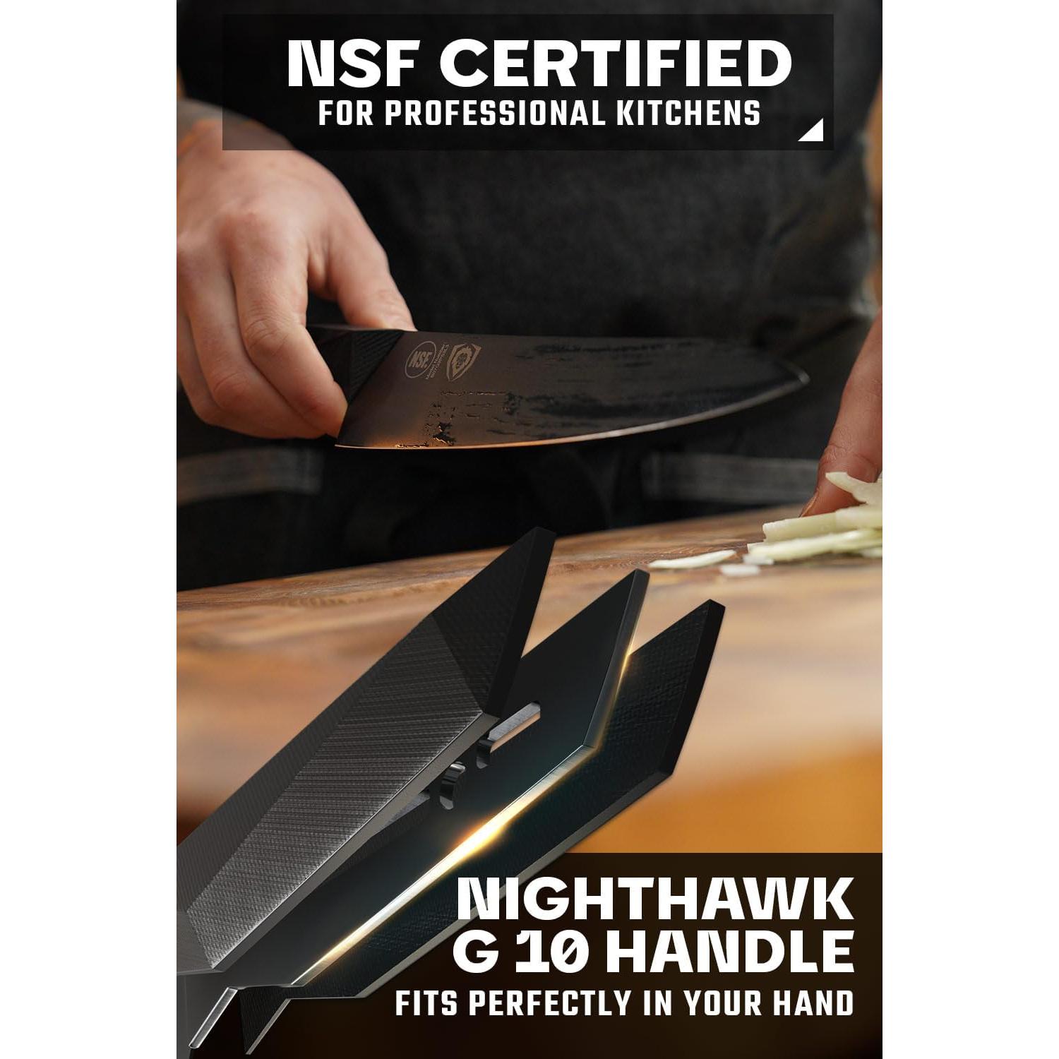 Cuchillo de Chef Dalstrong 20 cm Serie Shadow Black Acero