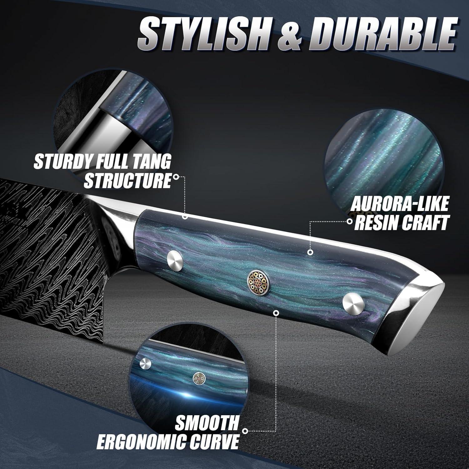 Cuchillo de Chef Huusk 20.32 cm Acero Inoxidable Ergonómico