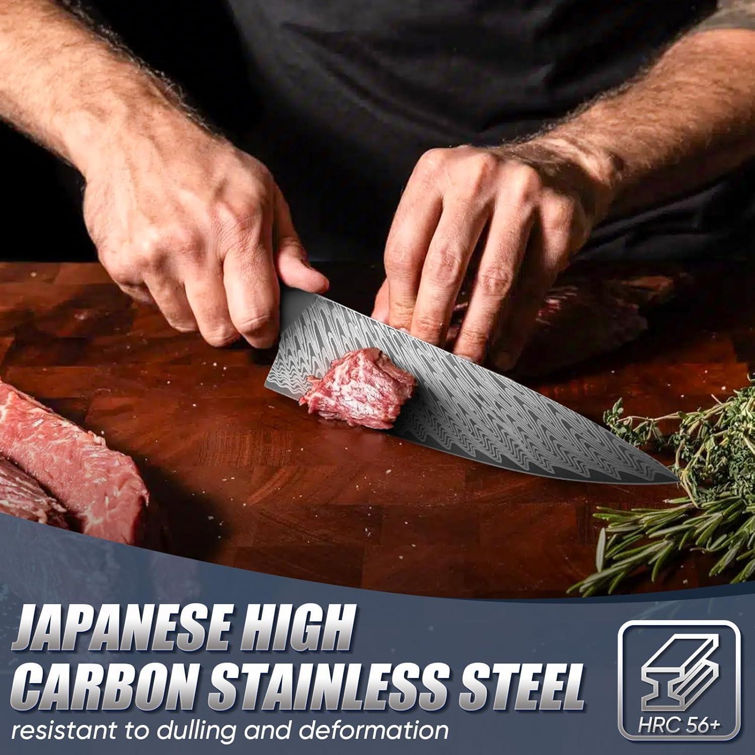 Cuchillo de Chef Huusk 20.32 cm Acero Inoxidable Ergonómico