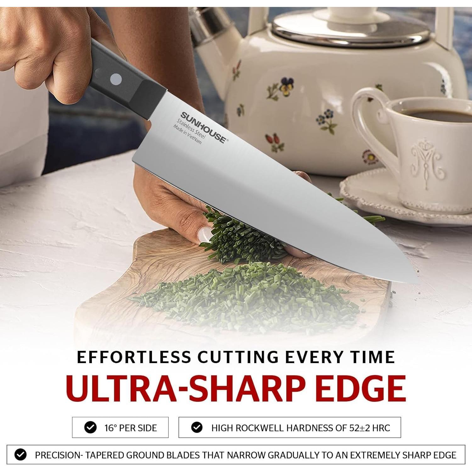 Cuchillo de Chef Sunhouse 19 cm Acero Inoxidable Afilado