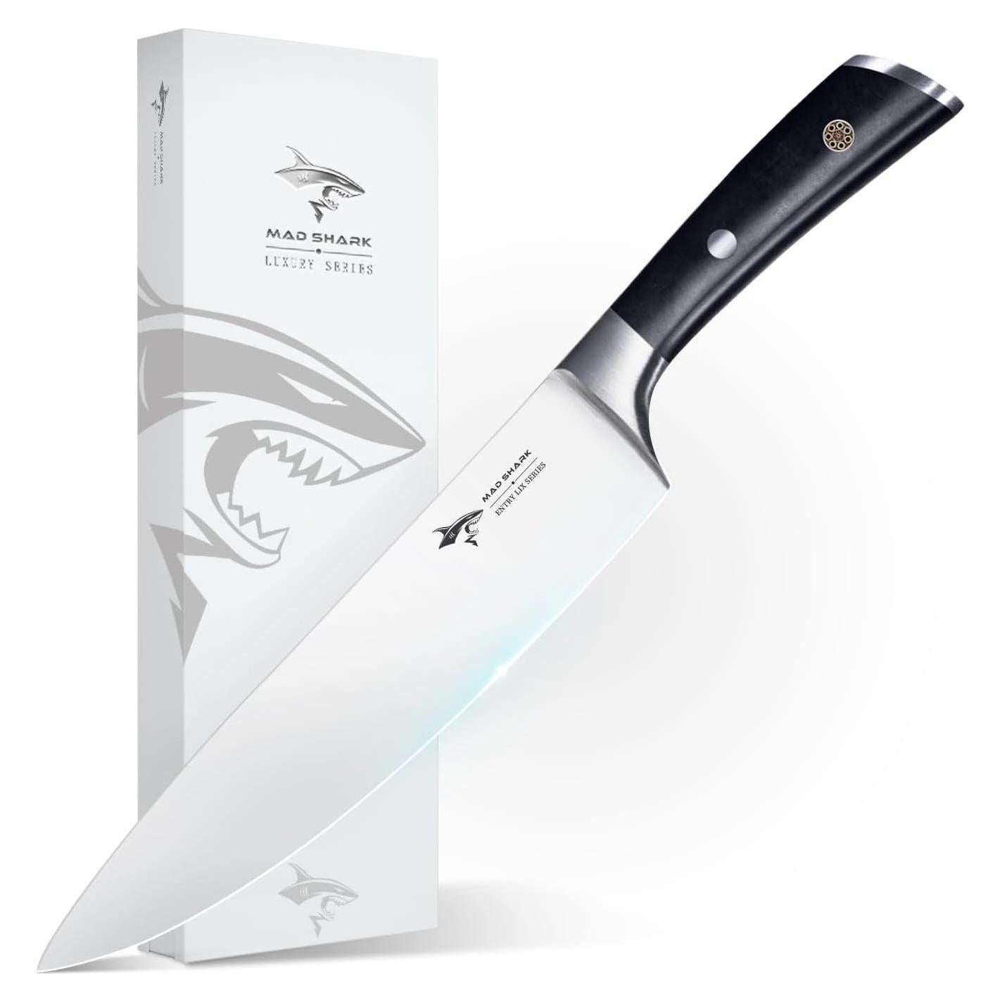 Cuchillo de Chef MAD SHARK 20 cm Acero Inoxidable Ultra Afilado