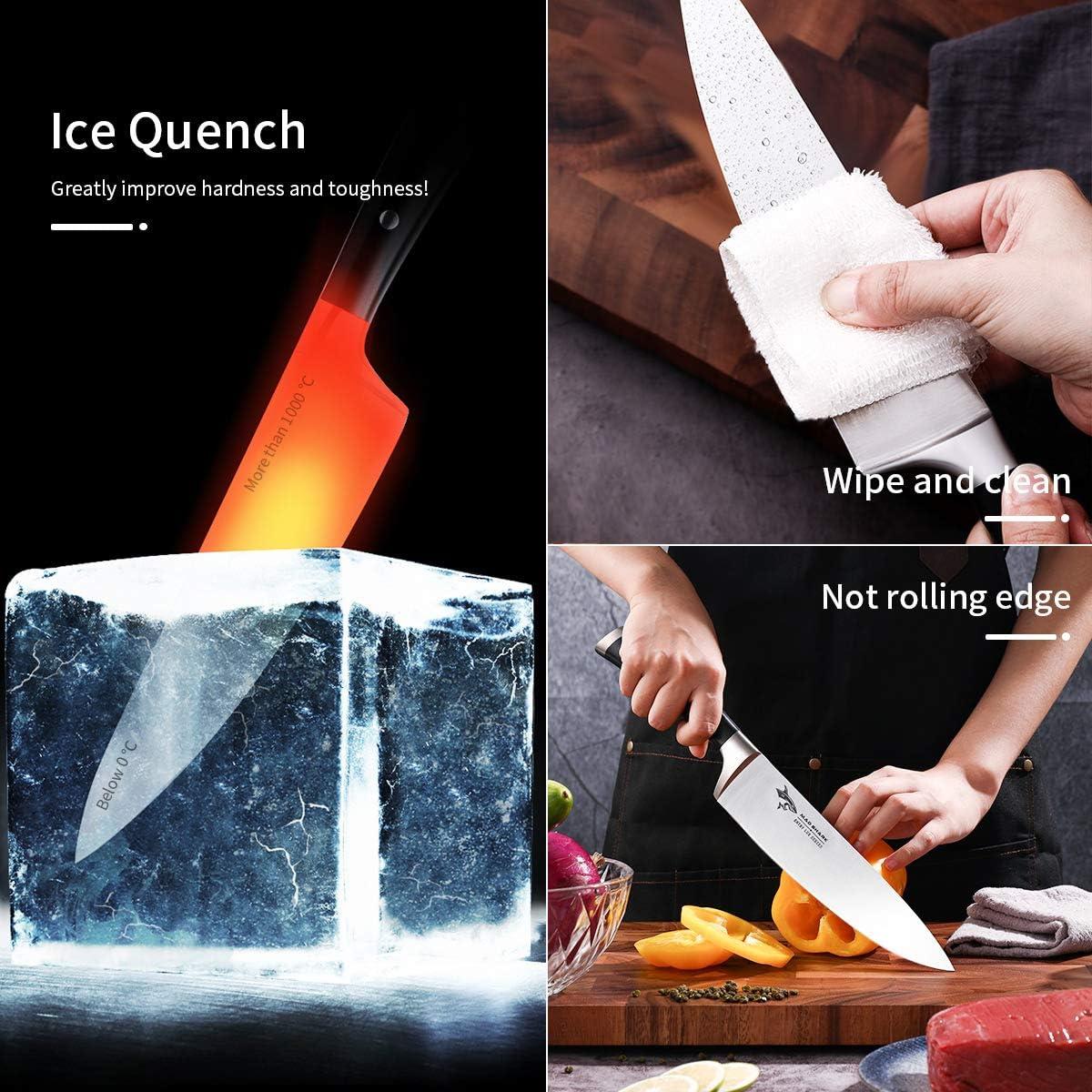 Cuchillo de Chef MAD SHARK 20 cm Acero Inoxidable Ultra Afilado