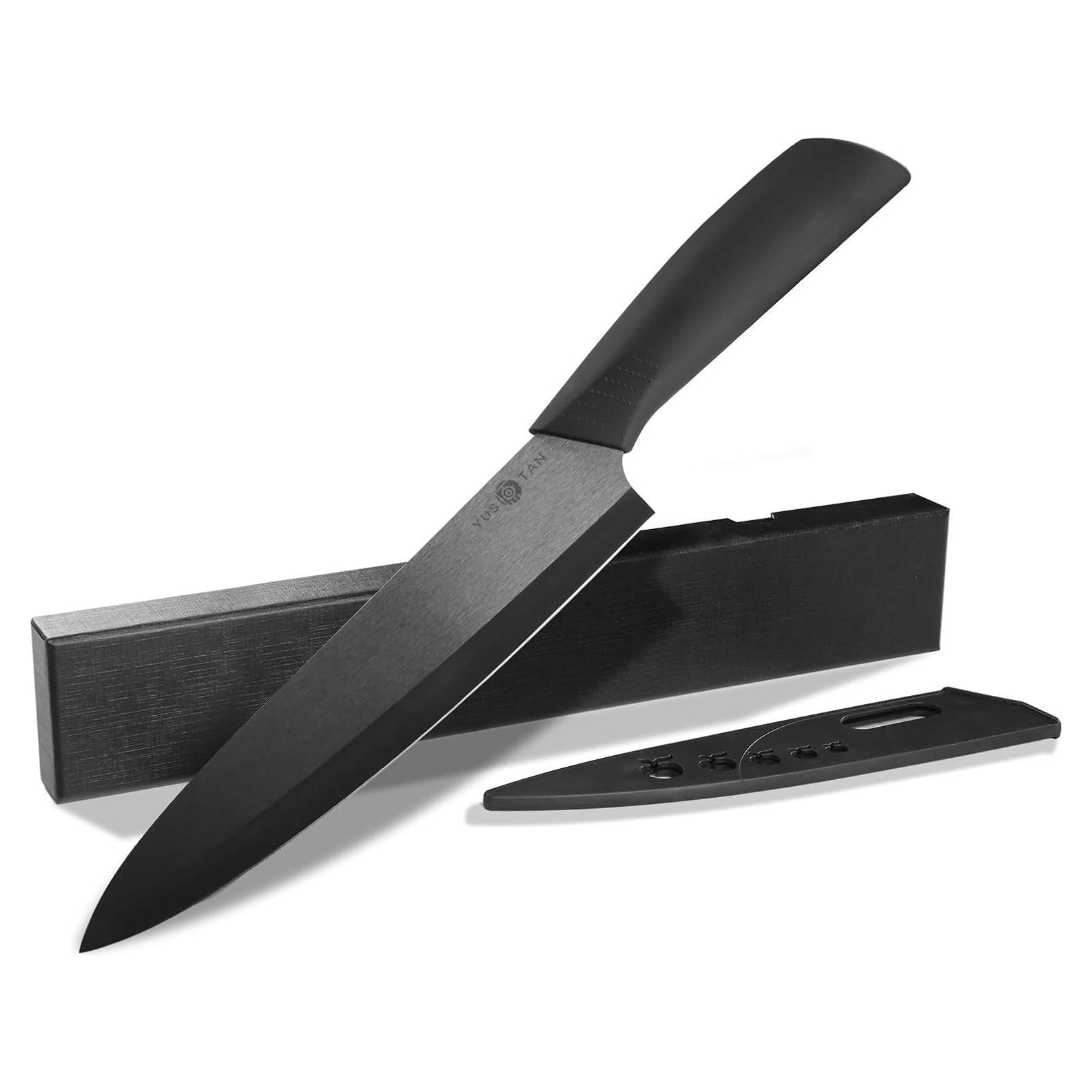 Cuchillo de Chef de Cerámica YUSOTAN 20.32 cm Negro