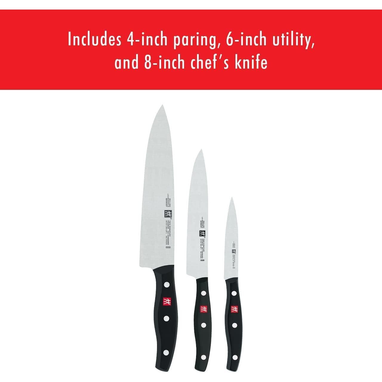 Set de Cuchillos ZWILLING Twin Signature 3 Piezas Afilados