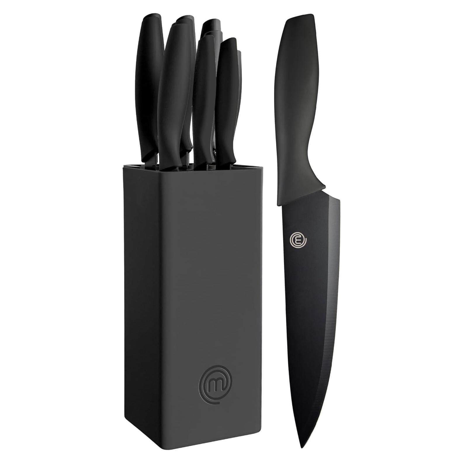 Juego de cuchillos MasterChef con bloque - 6 piezas acero inoxidable