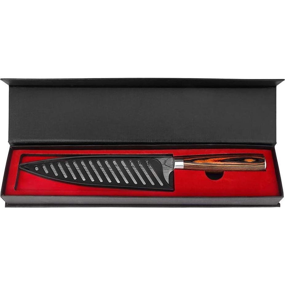 Cuchillo de Chef Ytuomzi 20.32 cm Acero Inoxidable Afilado
