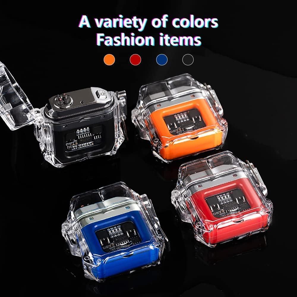 Encendedor Eléctrico GADATOP Doble Arco Recargable Naranja