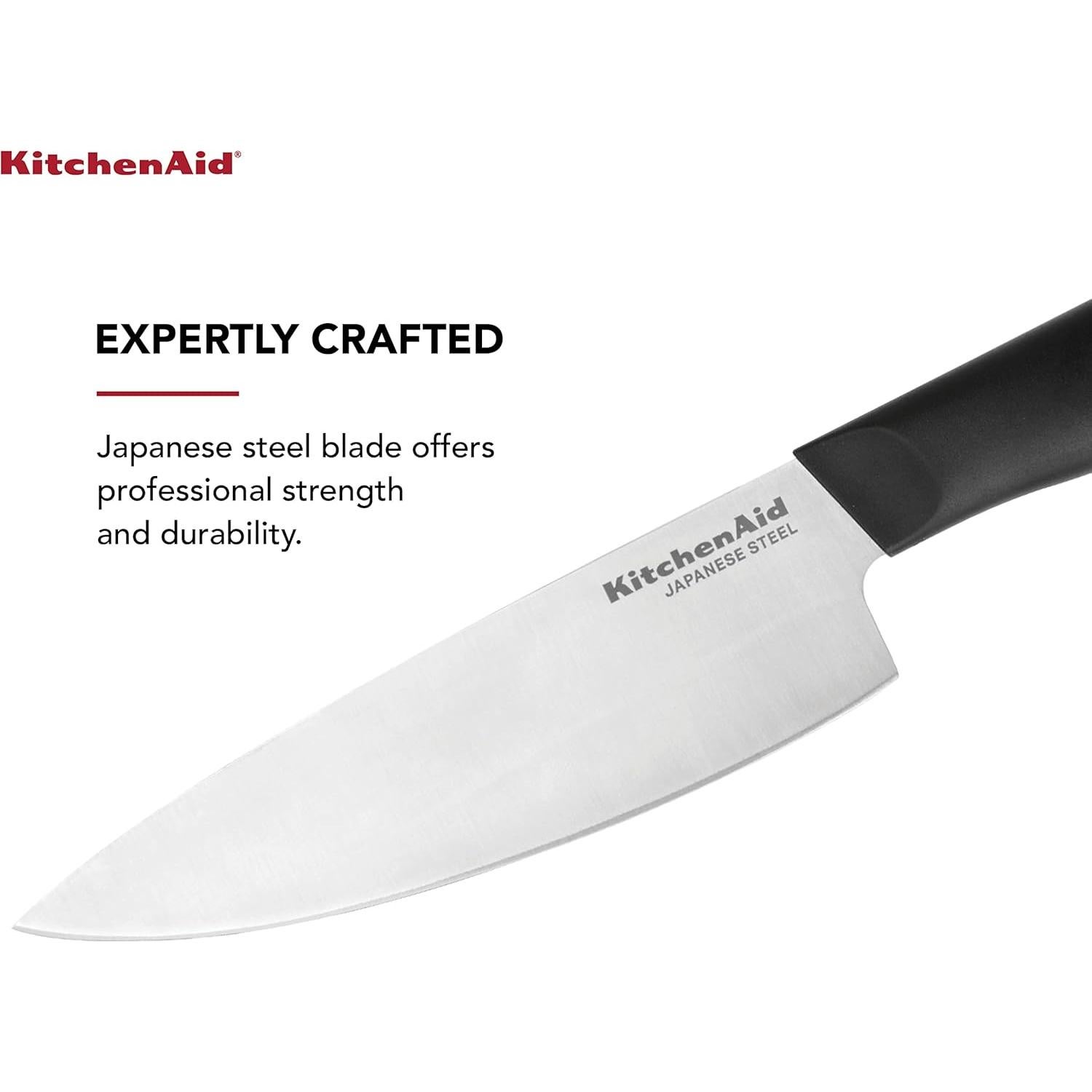 Cuchillo de Chef KitchenAid 15.24 cm Acero Inoxidable Negro