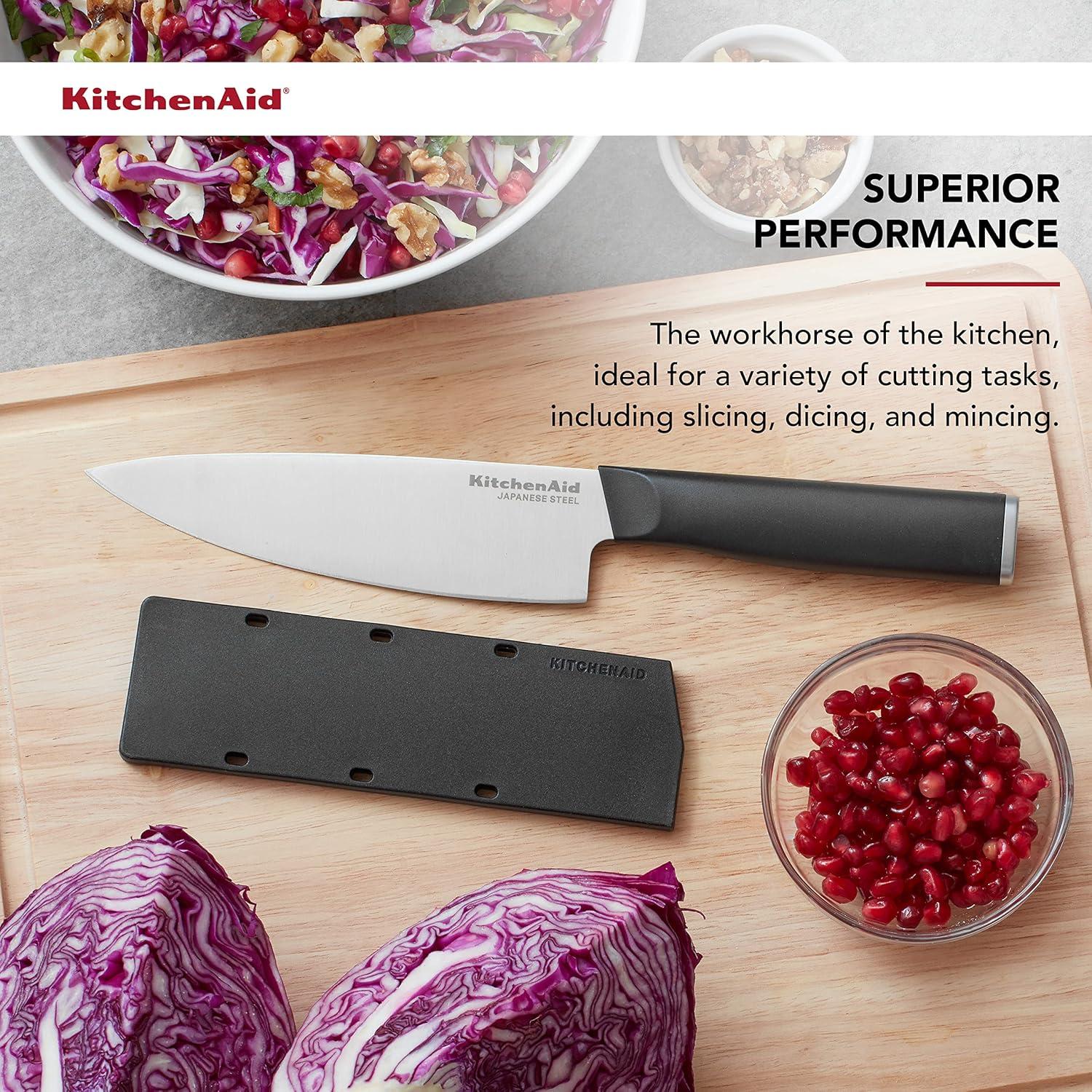 Cuchillo de Chef KitchenAid 15.24 cm Acero Inoxidable Negro