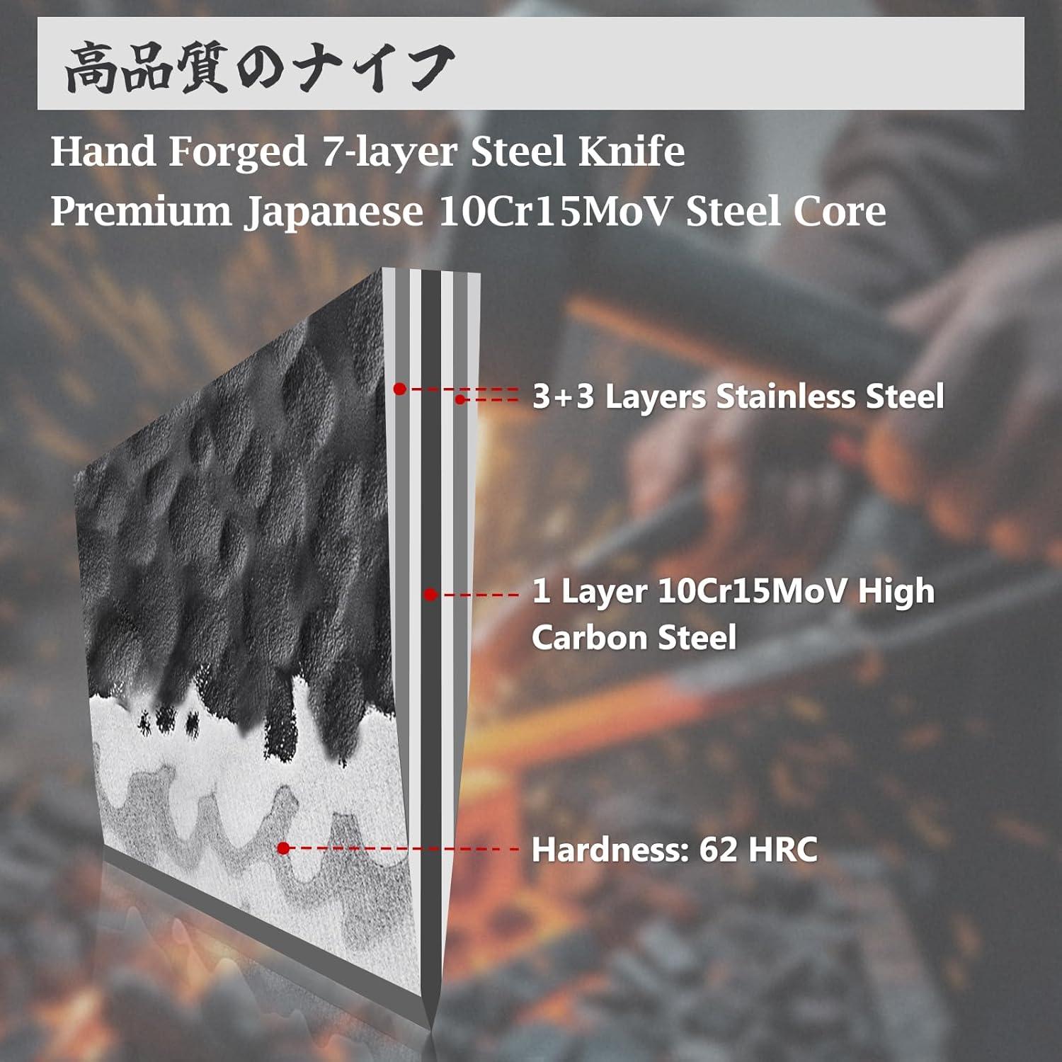 Cuchillo de Chef Japonés SHAN ZU 20.3 cm Acero 10Cr15MoV