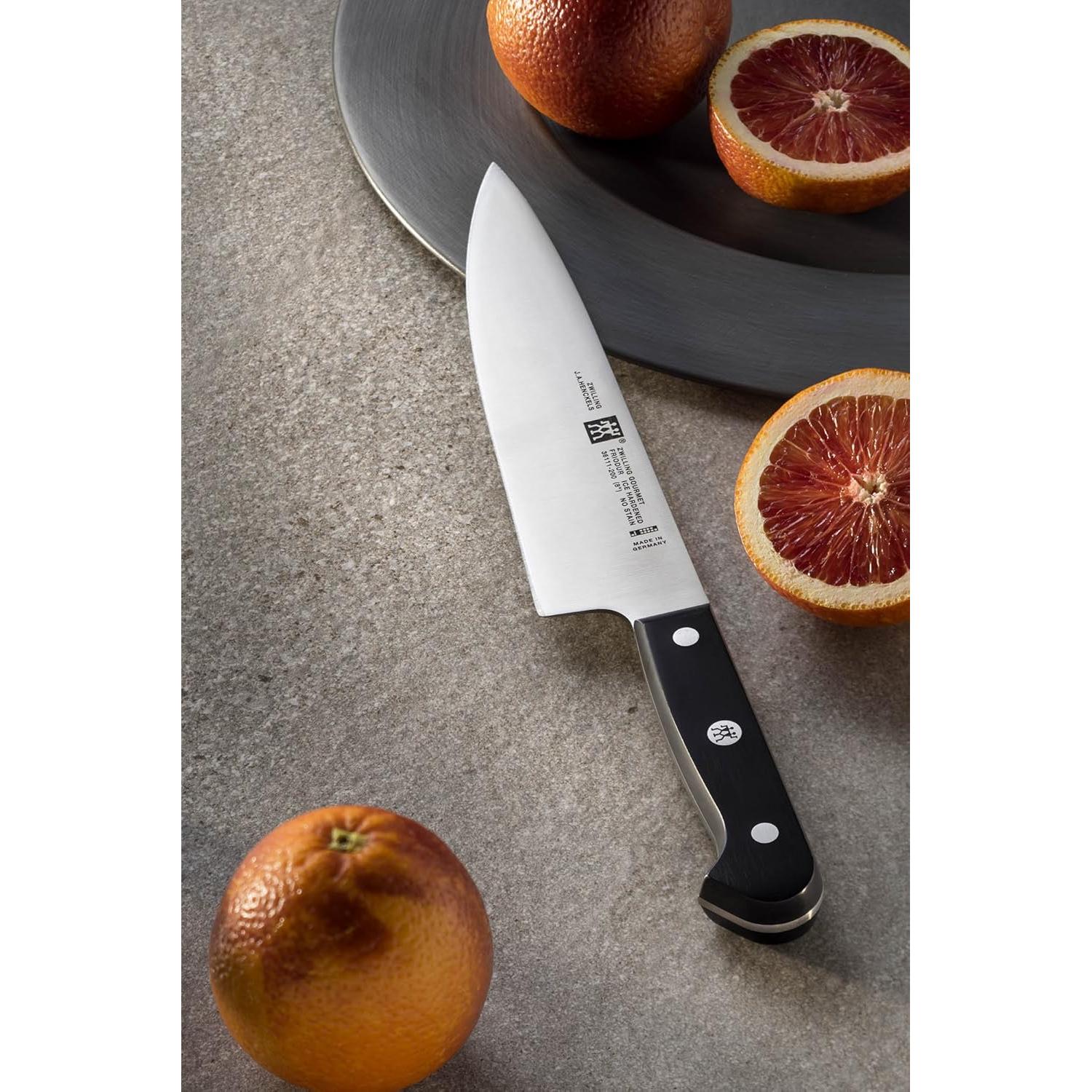 Cuchillo de Chef ZWILLING Gourmet 20.32 cm Acero Inoxidable Negro