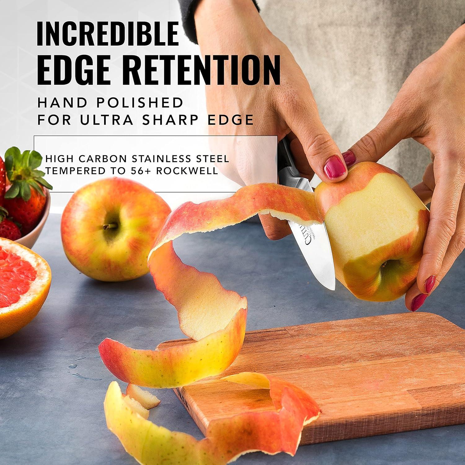 Set de 5 Cuchillos de Cocina Cutluxe - Acero Alemán, Ergonomía