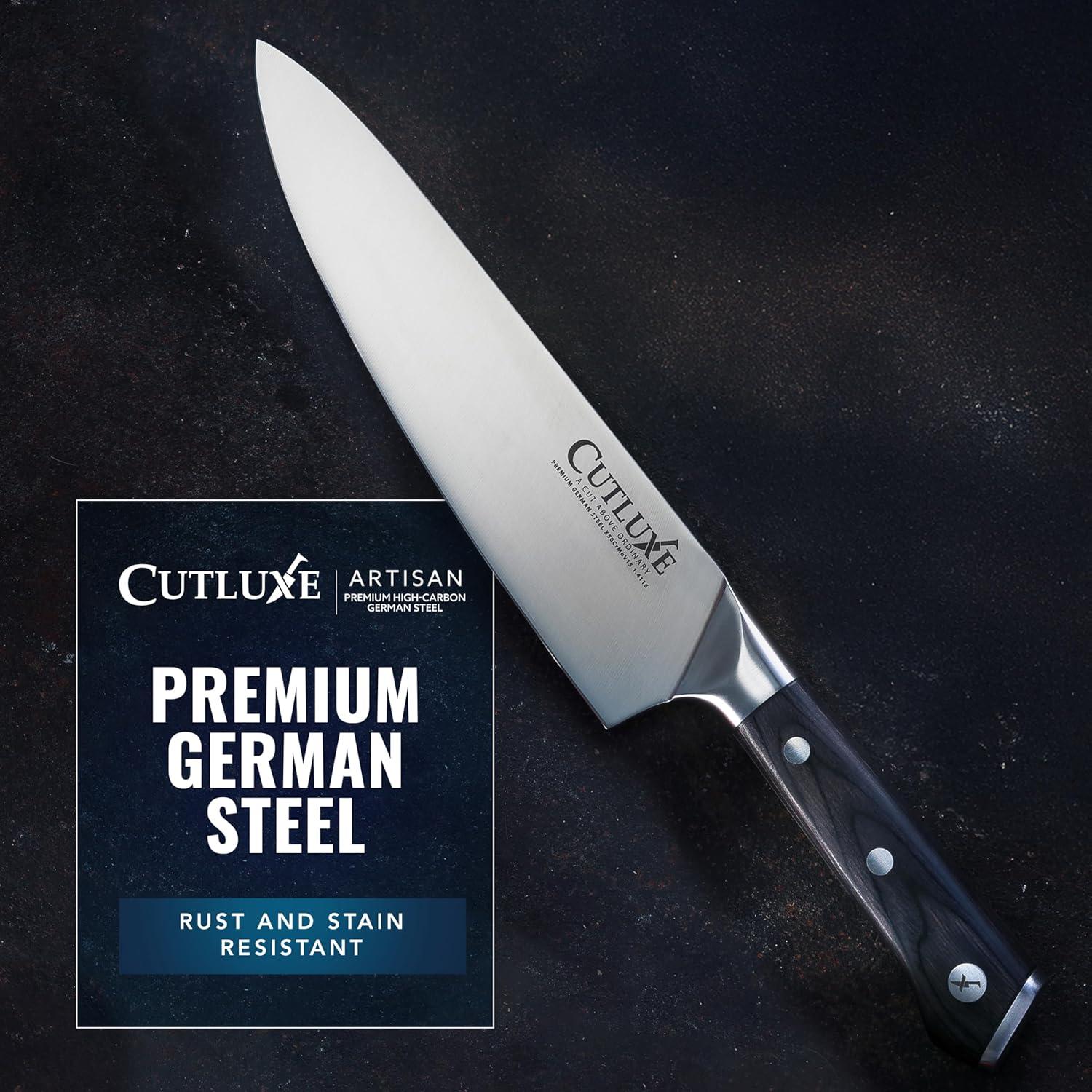 Set de 5 Cuchillos de Cocina Cutluxe - Acero Alemán, Ergonomía