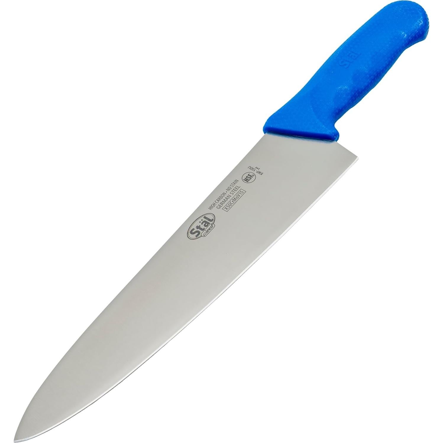 Cuchillo de Chef Winco KWP-100U 25.4 cm Acero Alemán Azul