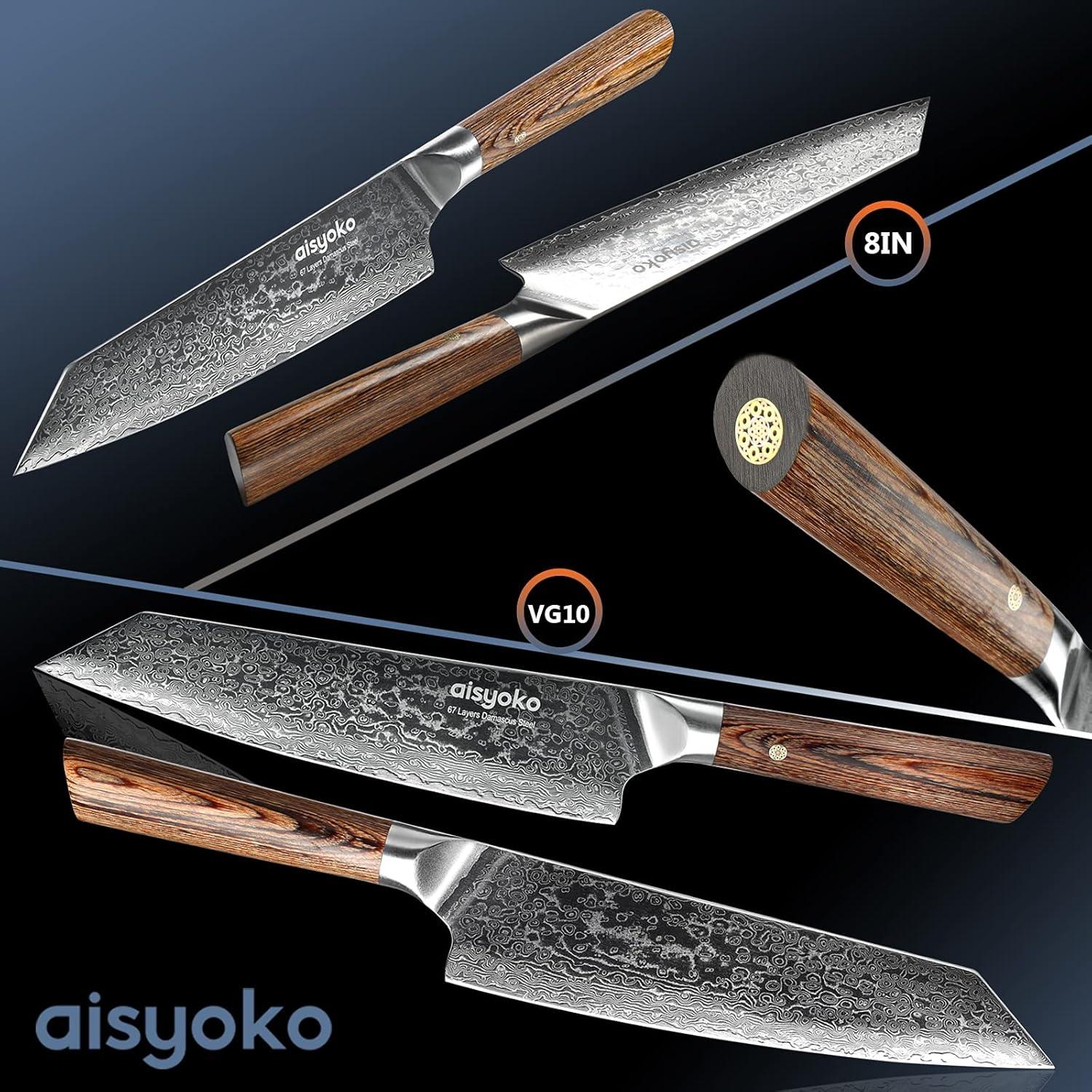 Cuchillo de Chef Aisyoko 20 cm Damasco VG-10 Acero Inoxidable