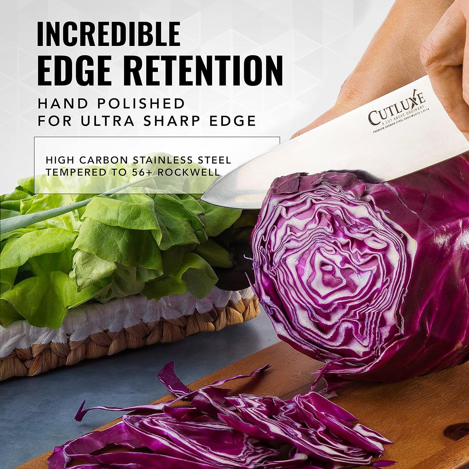 Cuchillo de Chef Cutluxe 20.32 cm Acero Alemán Full Tang