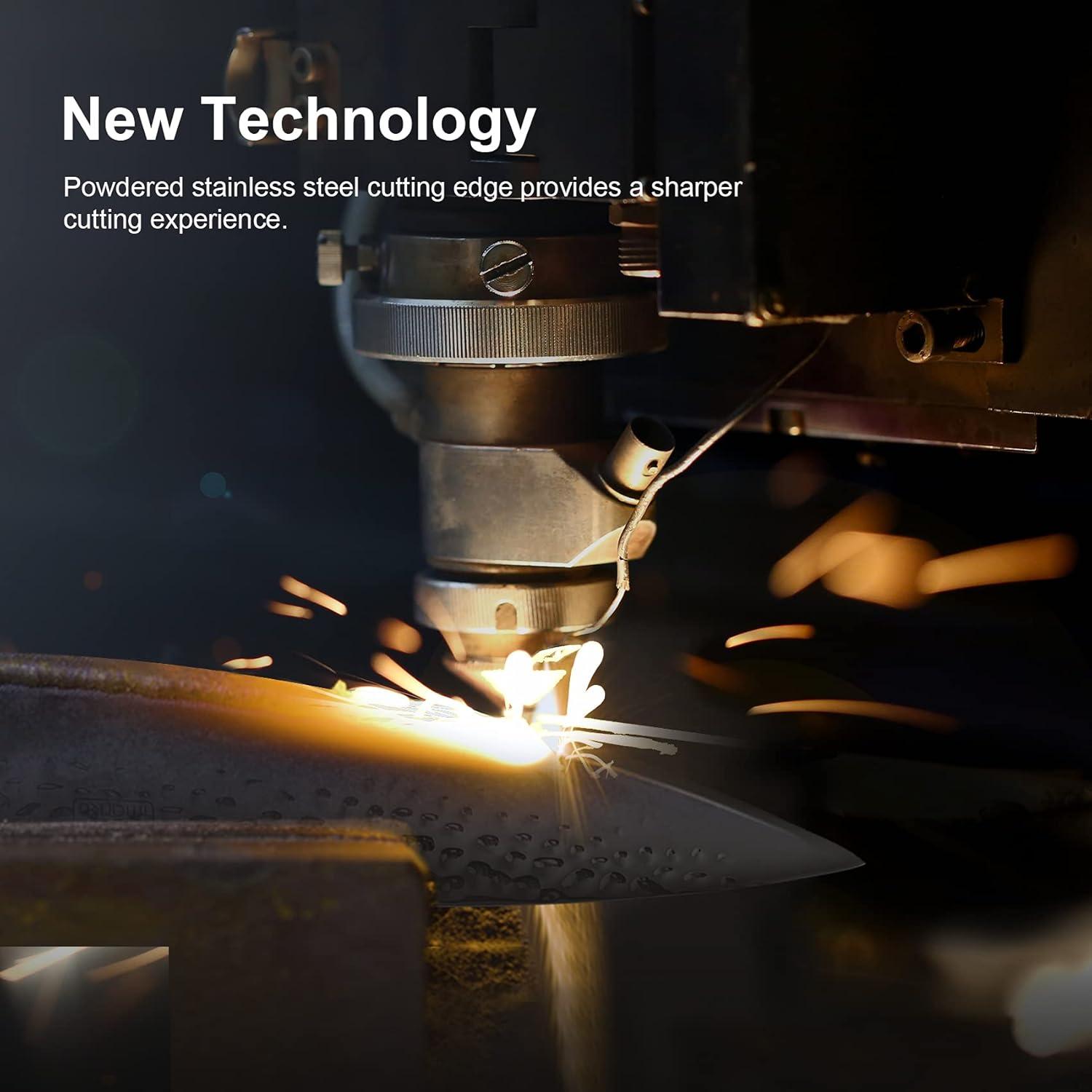 Cuchillo de Chef imarku Damasco 20 cm Acero Inoxidable