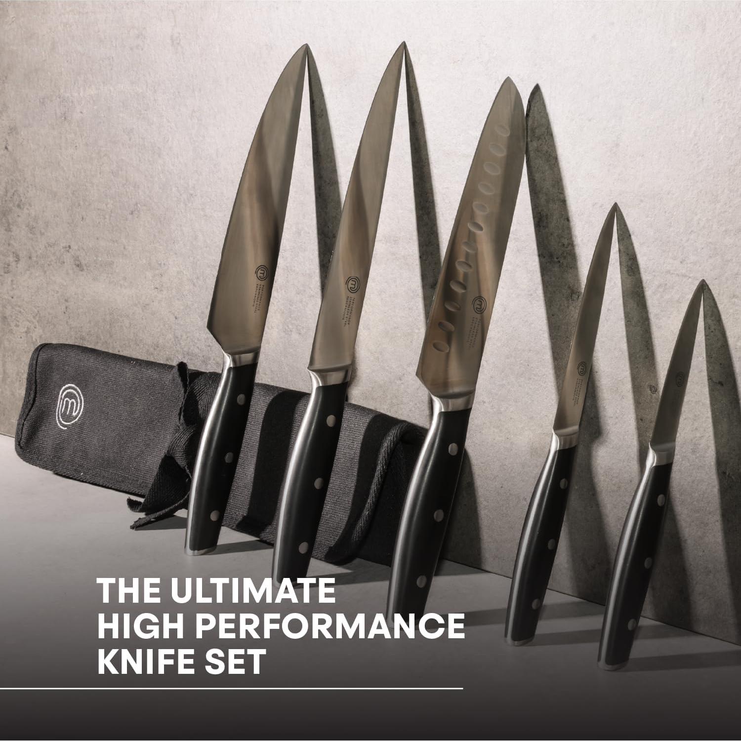 Juego de cuchillos de chef MasterChef 5 piezas con bolsa