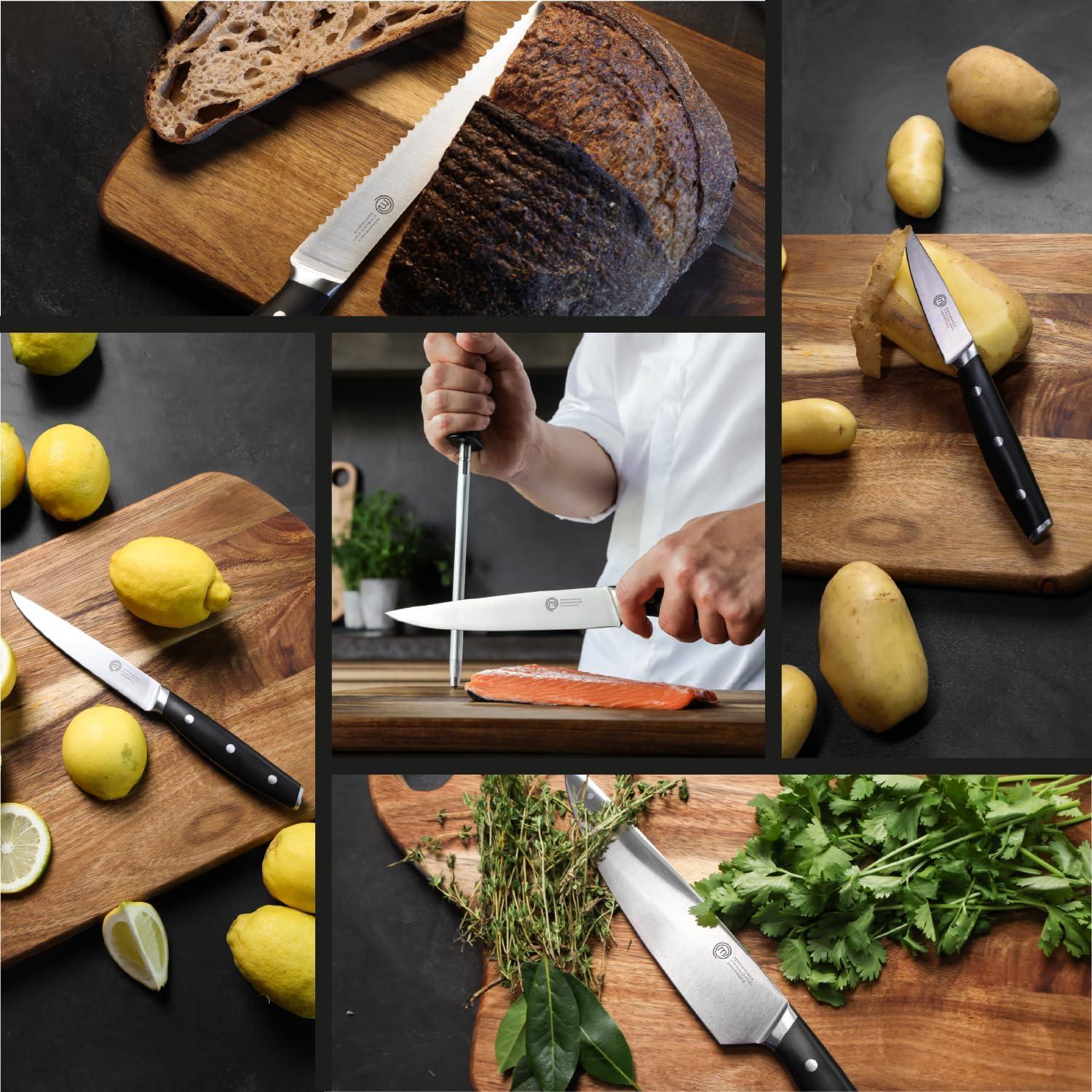 Juego de cuchillos de chef MasterChef 5 piezas con bolsa