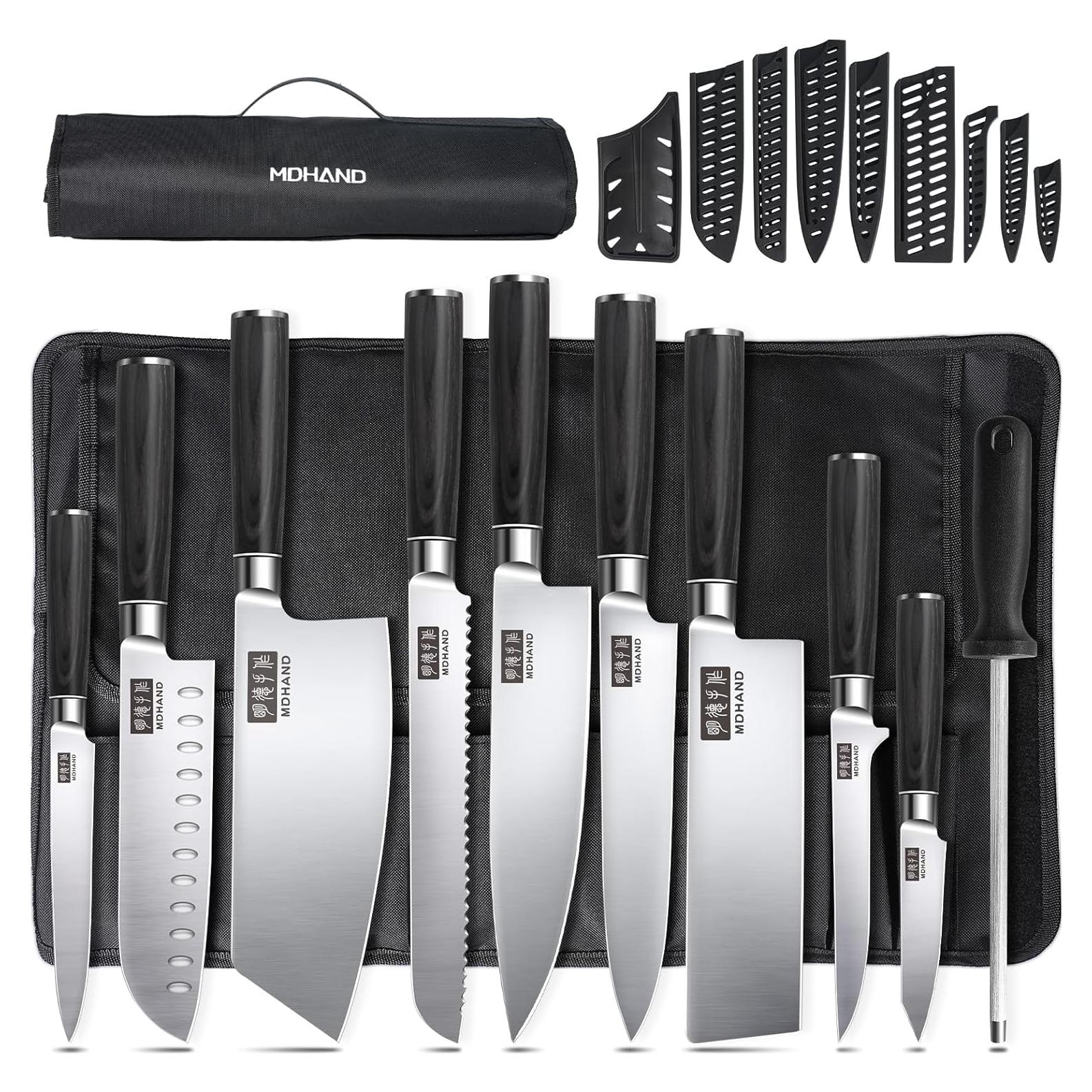 Conjunto de cuchillos de cocina MDHAND 10PCS acero inoxidable