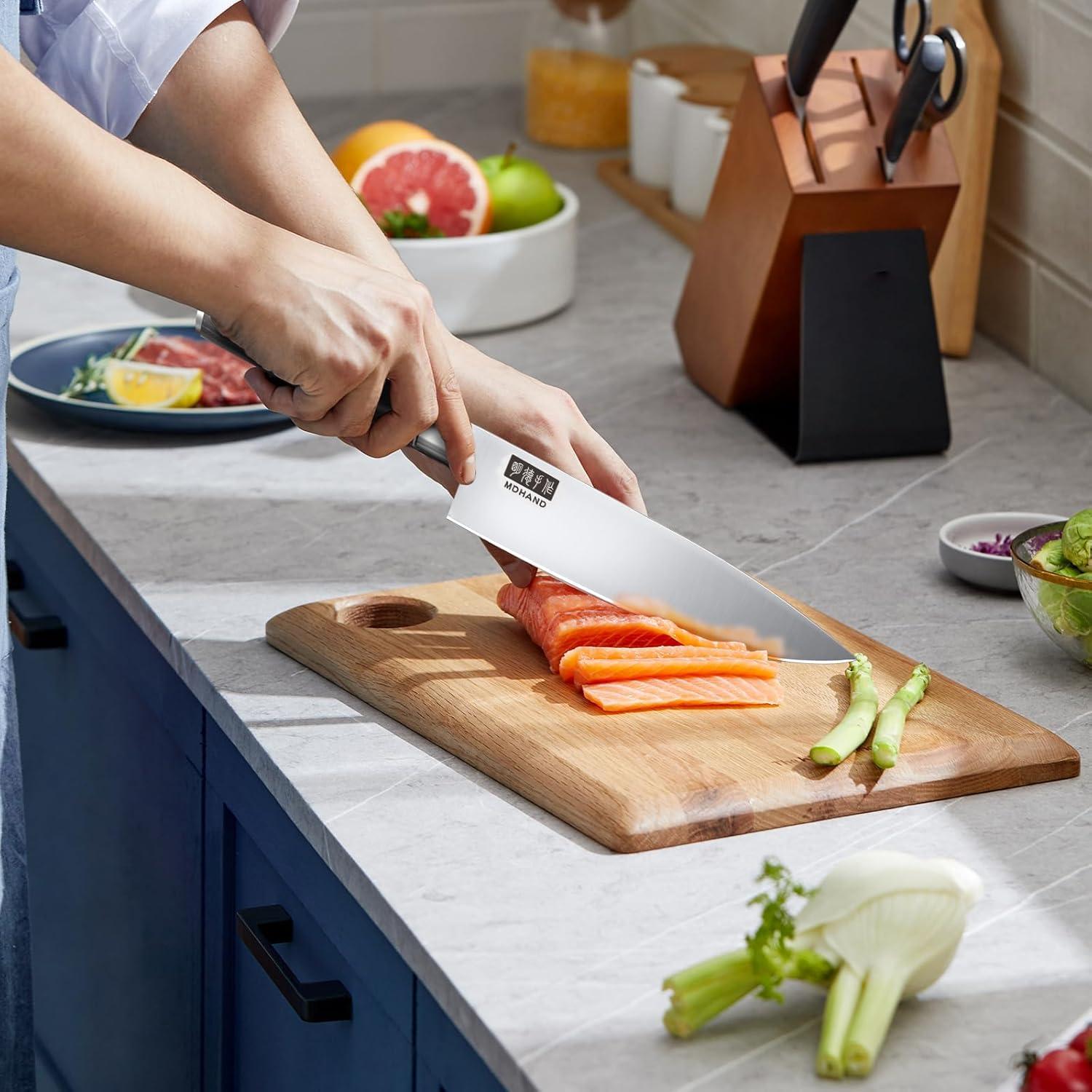 Conjunto de cuchillos de cocina MDHAND 10PCS acero inoxidable