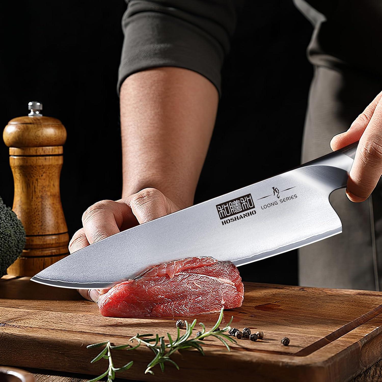 Juego de Cuchillos de Cocina HOSHANHO 5 Piezas Acero Inoxidable