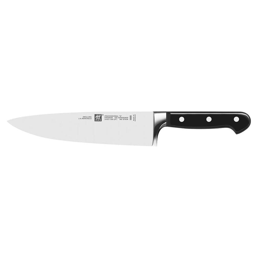 Cuchillo de Chef Zwilling 20 cm Acero Inoxidable Plata/Negro