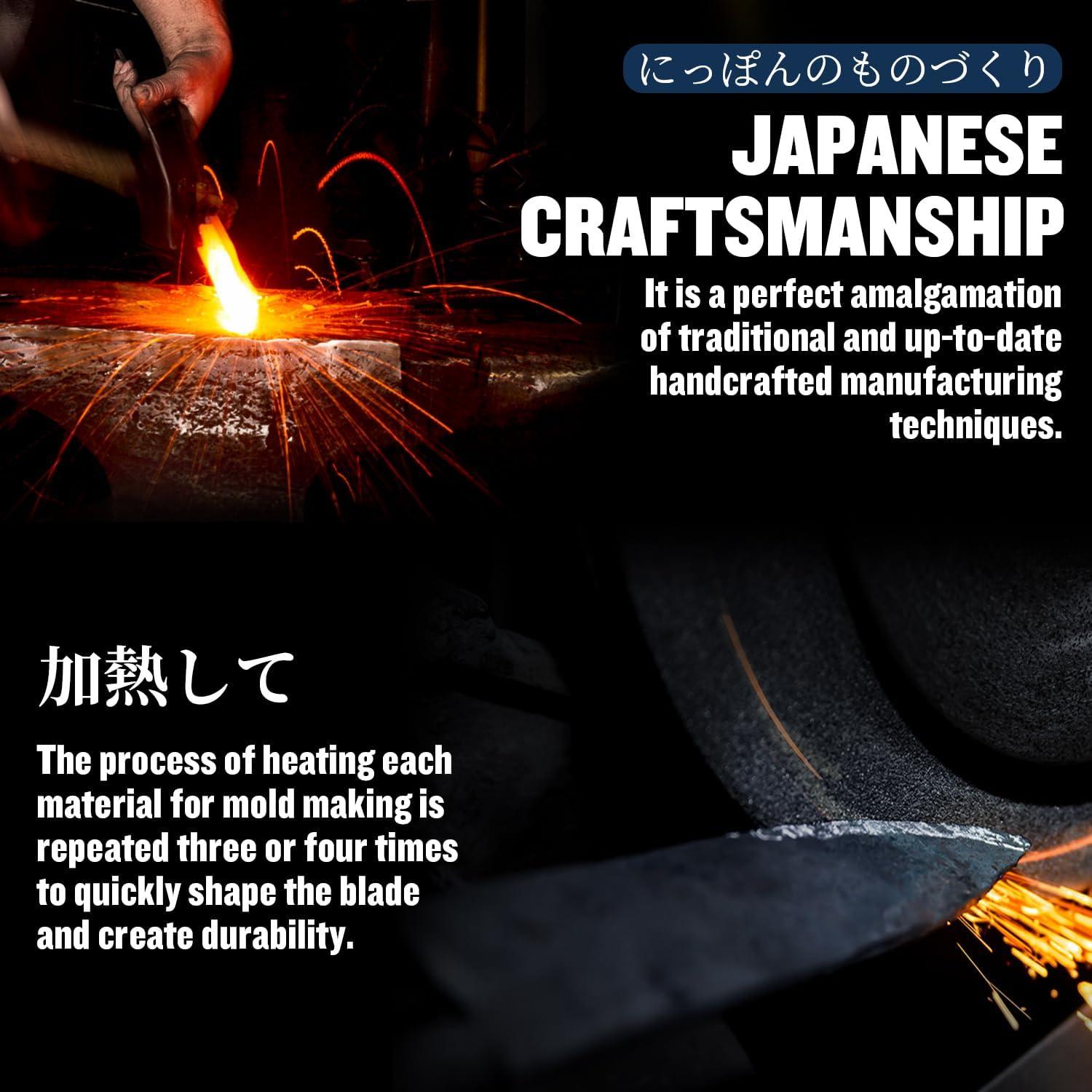 Cuchillo de Chef Huusk 20 cm Acero Japonés Mango Ergonómico