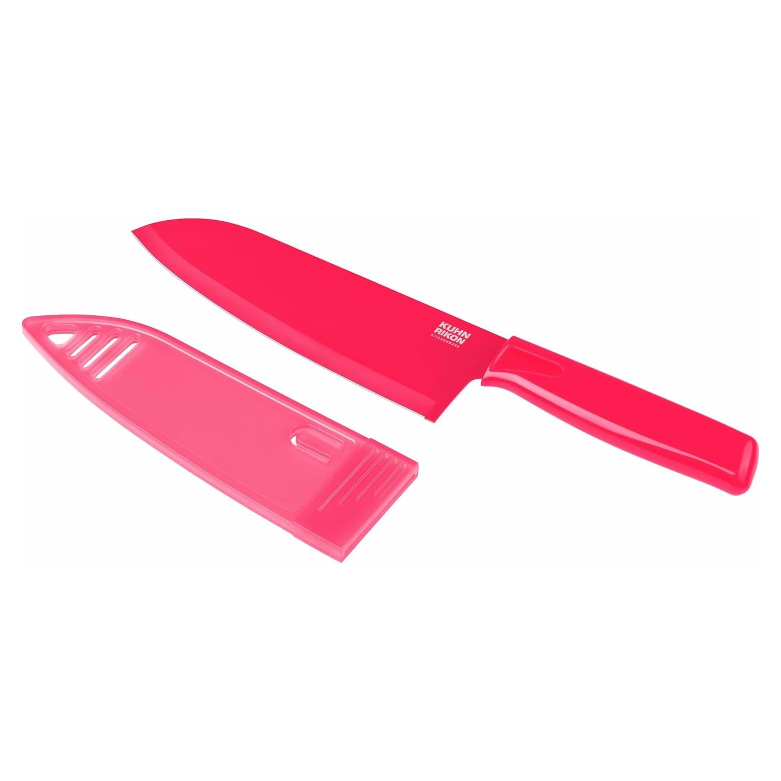 Cuchillo de Chef Kuhn Rikon COLORI 15.24 cm Rojo con Funda
