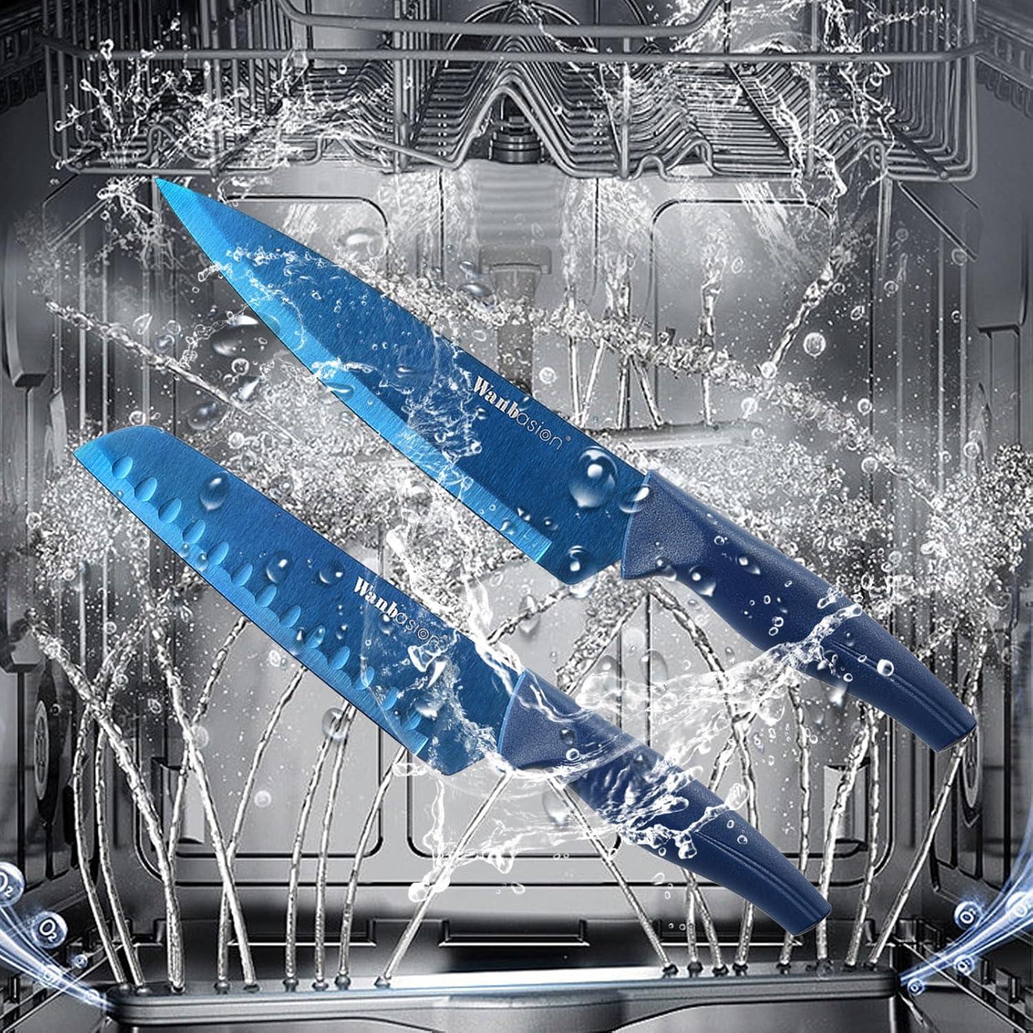 Conjunto de cuchillos de cocina Wanbasion 6 piezas acero inoxidable