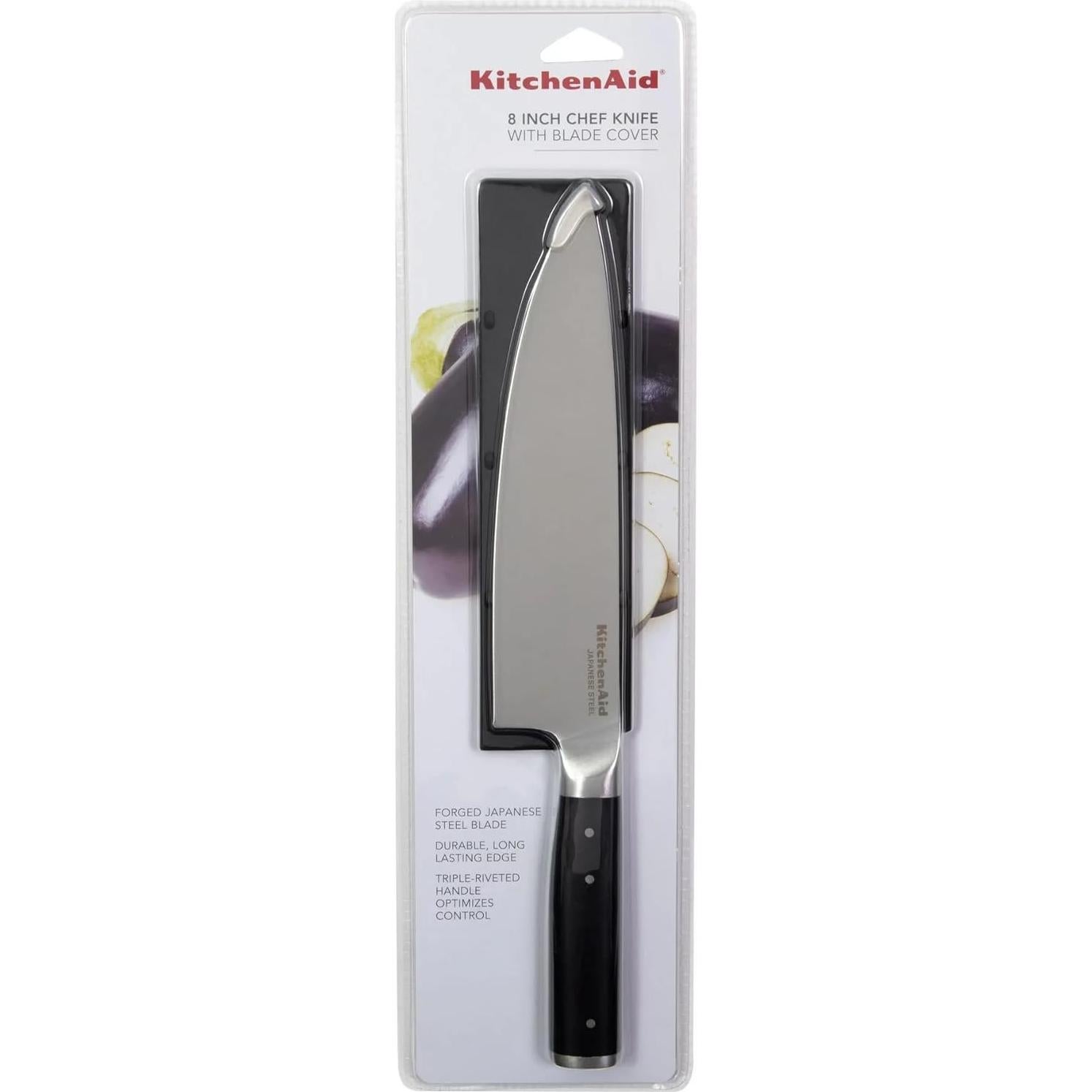 Cuchillo de Chef KitchenAid Forjado 20.32 cm Acero Inoxidable