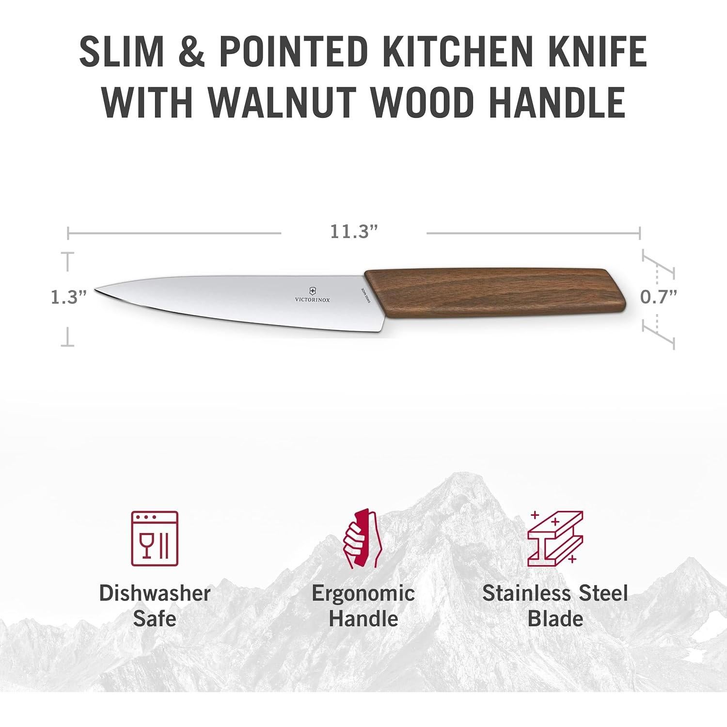 Cuchillo de Chef Victorinox Swiss Modern 15 cm Madera Nogal