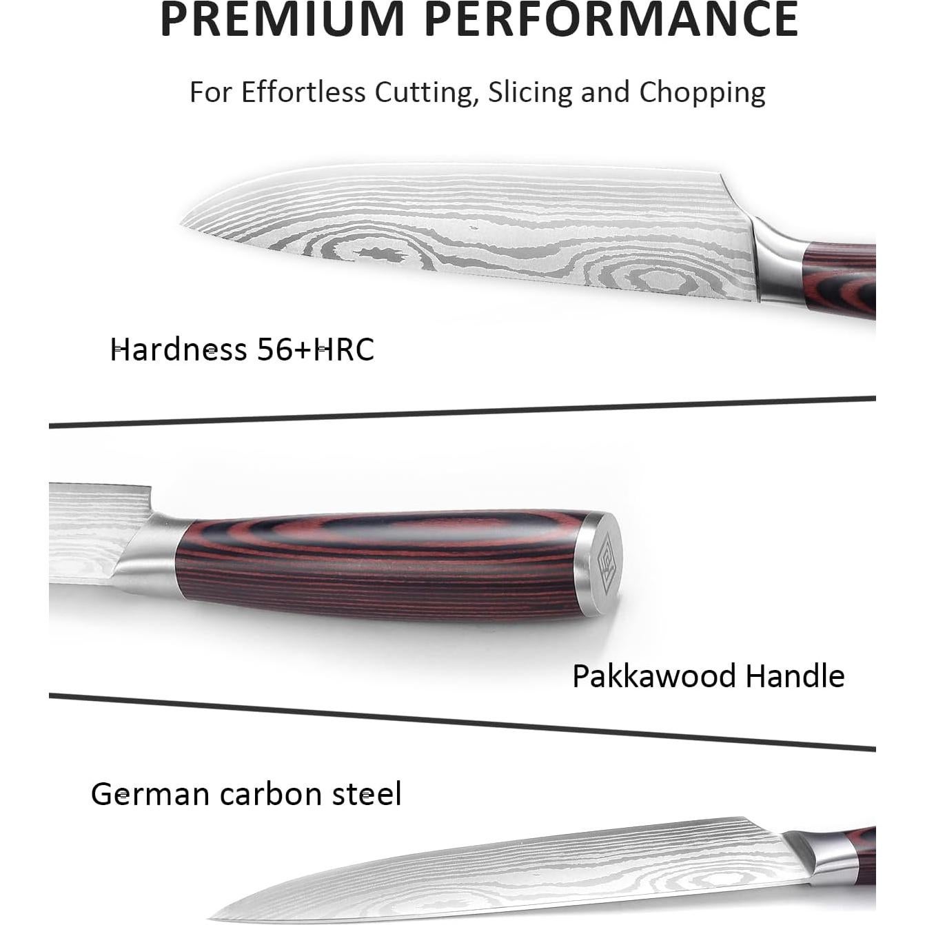 Cuchillo de Chef PAUDIN 22.86 cm Acero Inoxidable Mango Ergonómico