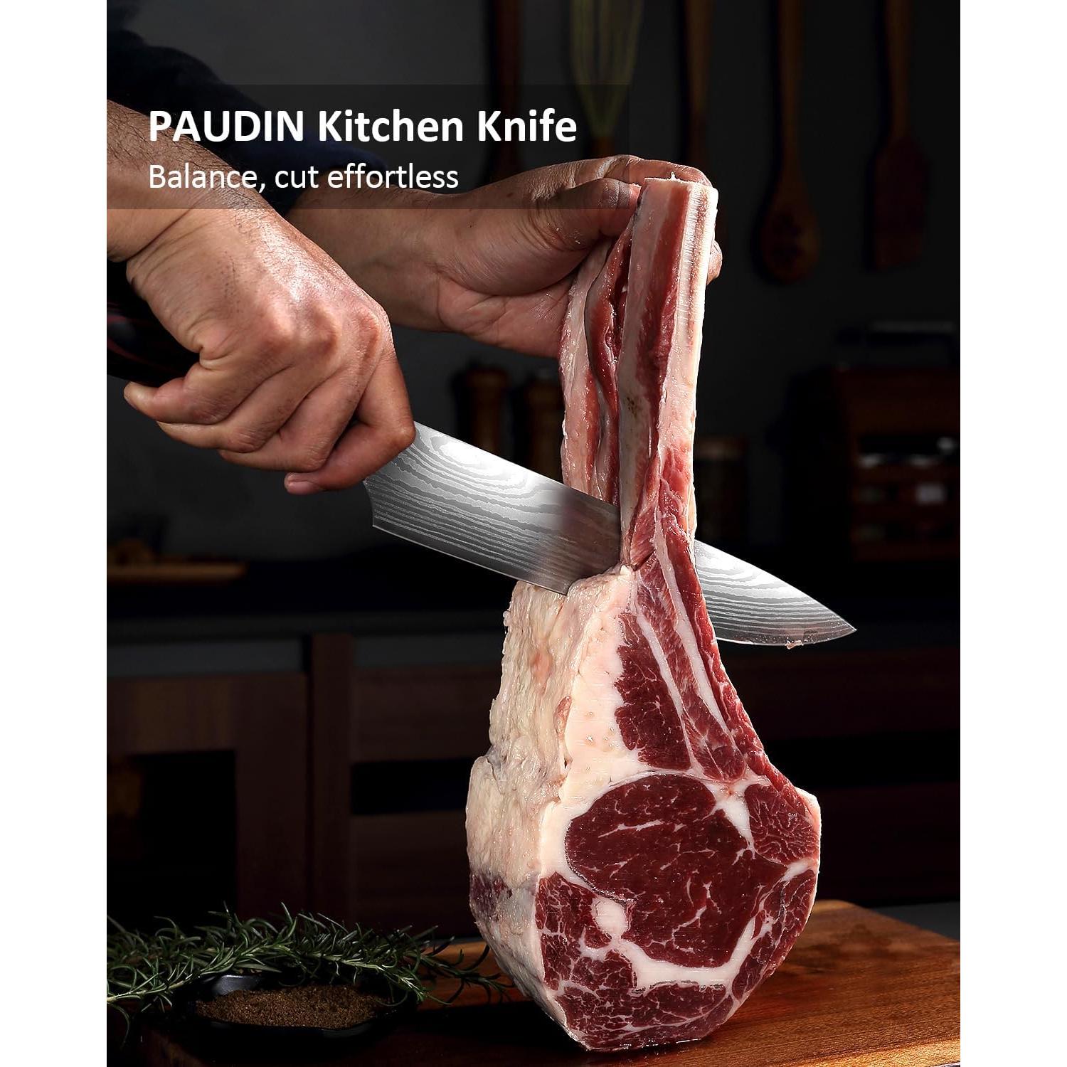 Cuchillo de Chef PAUDIN 22.86 cm Acero Inoxidable Mango Ergonómico