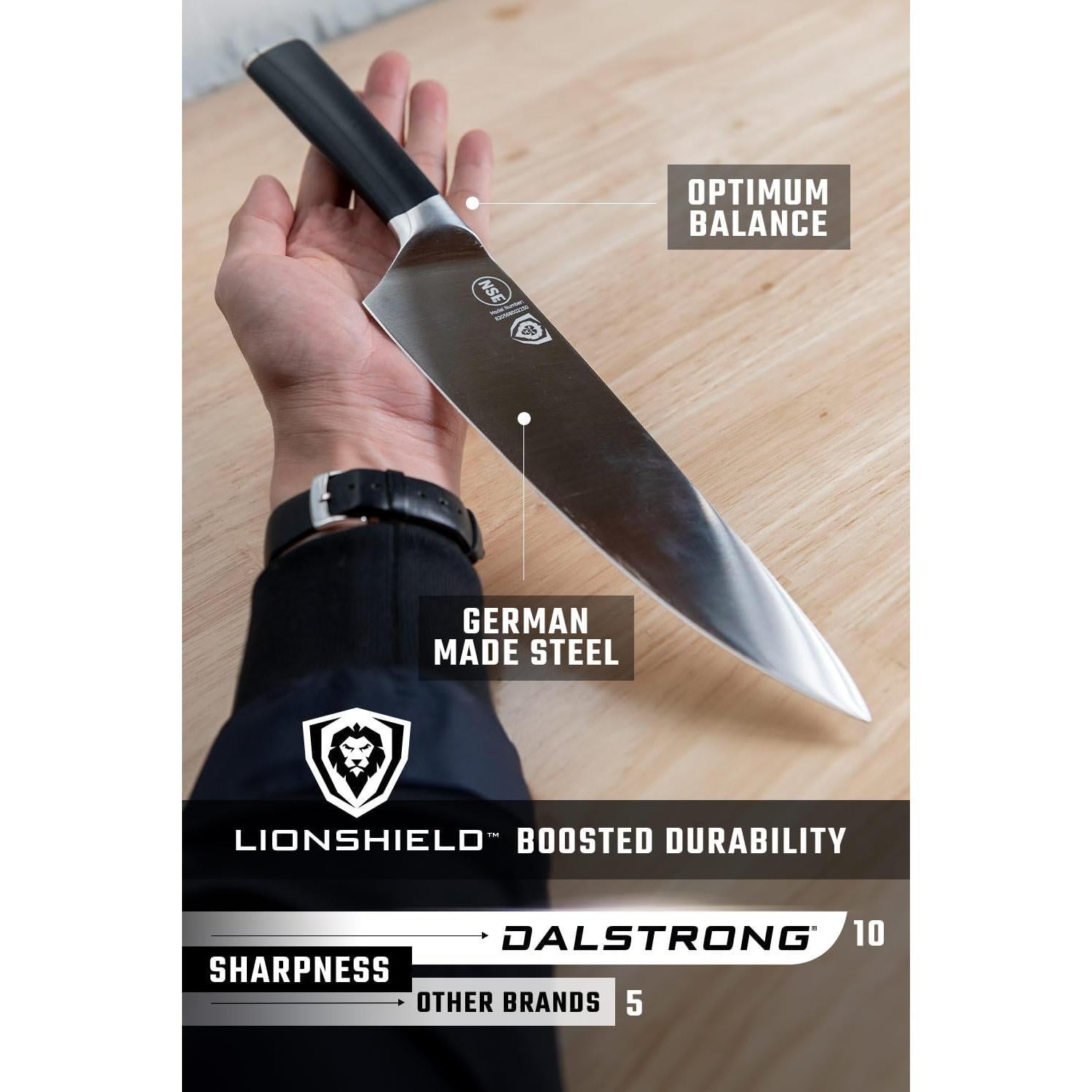 Cuchillo de Chef Dalstrong 20 cm Acero Alto Carbono Forjado