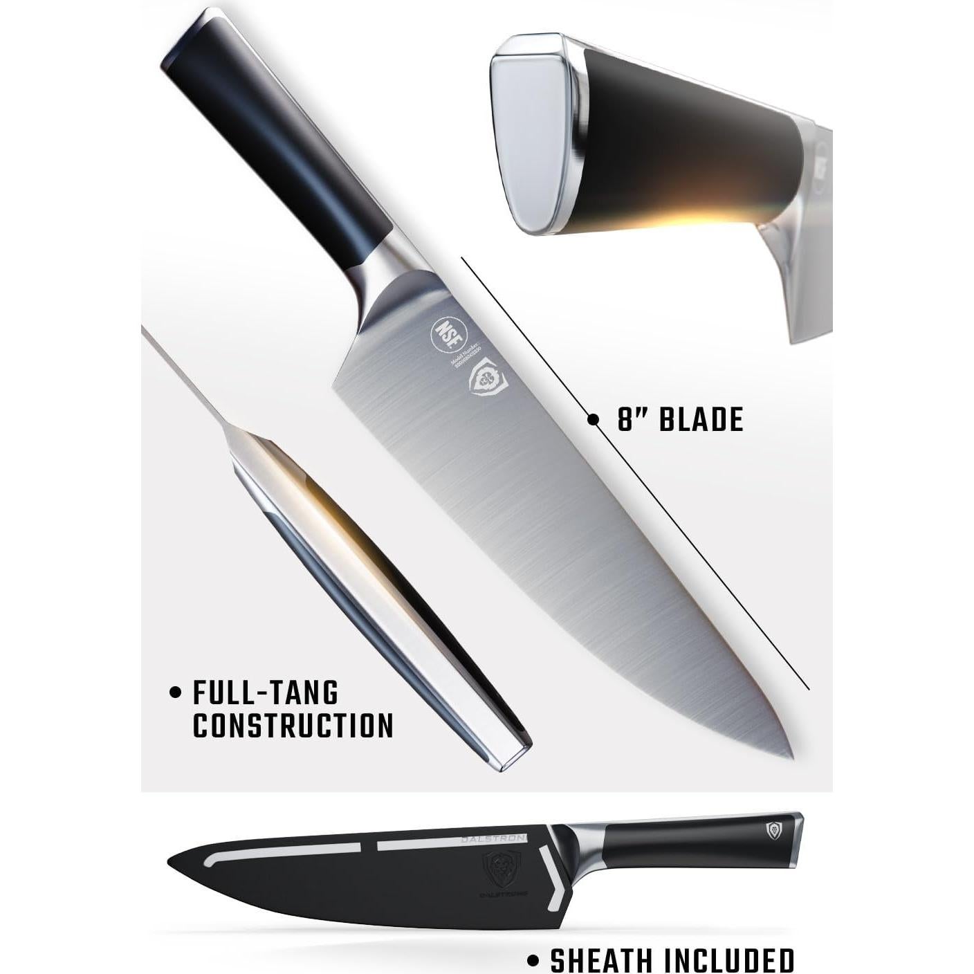 Cuchillo de Chef Dalstrong 20 cm Acero Alto Carbono Forjado