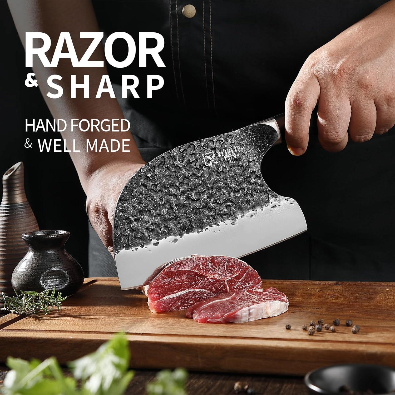 Juego de Cuchillos de Chef XCHIEF PRO 6 Piezas Acero Alto Carbono