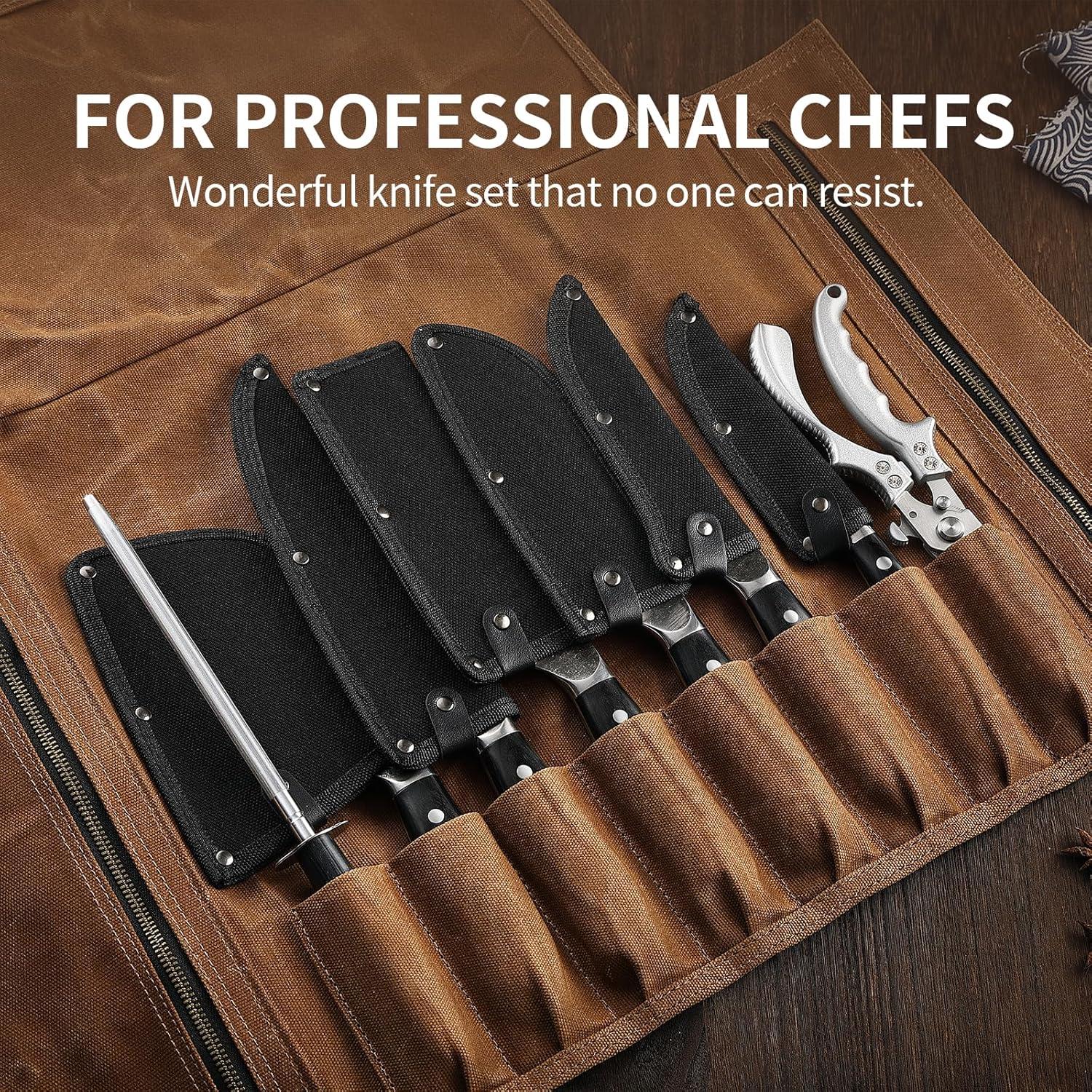 Juego de Cuchillos de Chef XCHIEF PRO 6 Piezas Acero Alto Carbono
