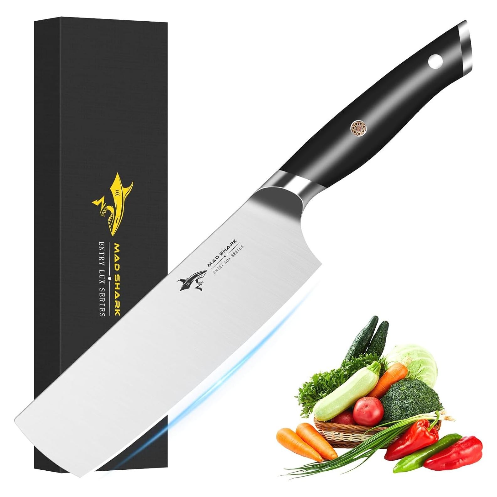 Cuchillo Nakiri MAD SHARK 17.78 cm Acero Inoxidable Ergonómico