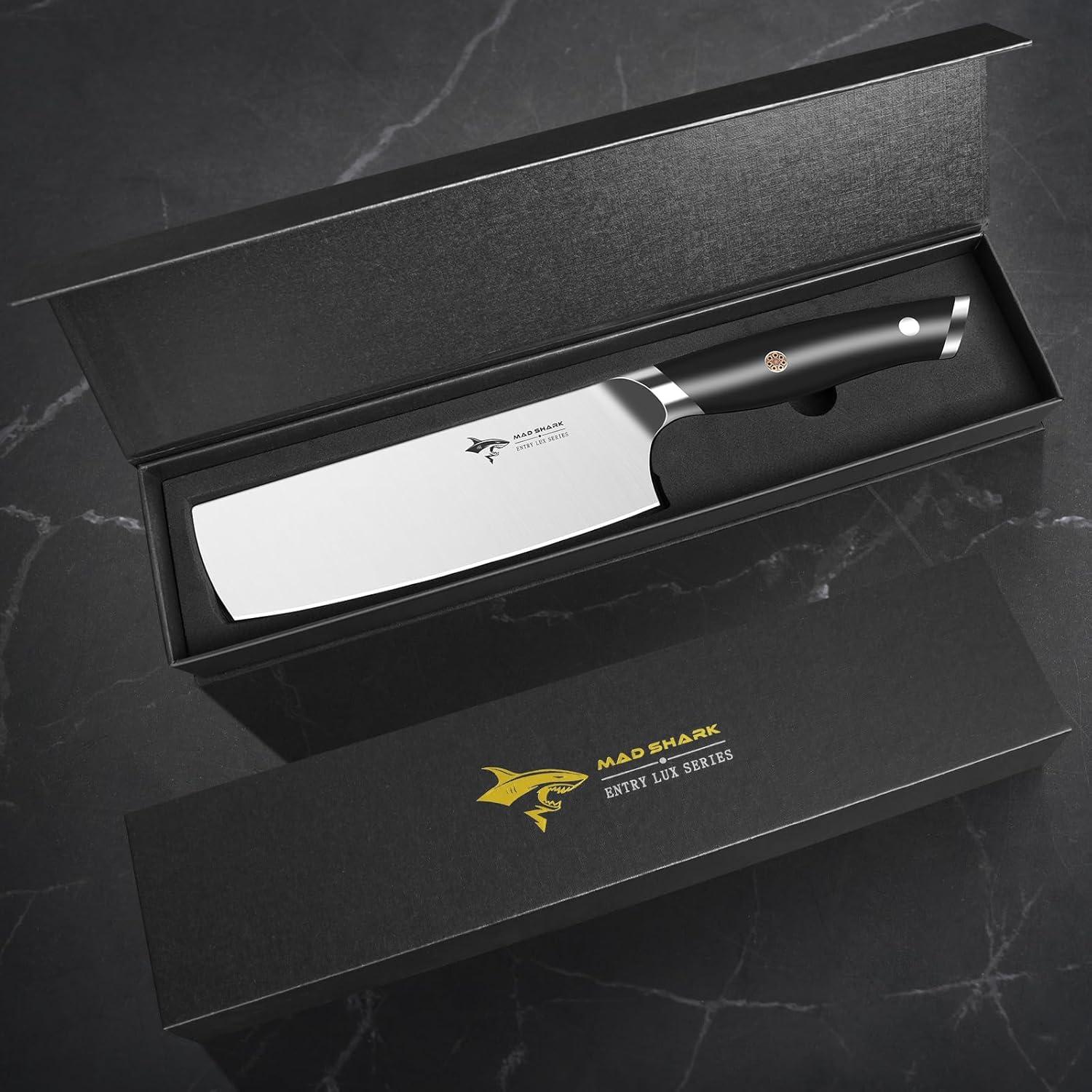 Cuchillo Nakiri MAD SHARK 17.78 cm Acero Inoxidable Ergonómico