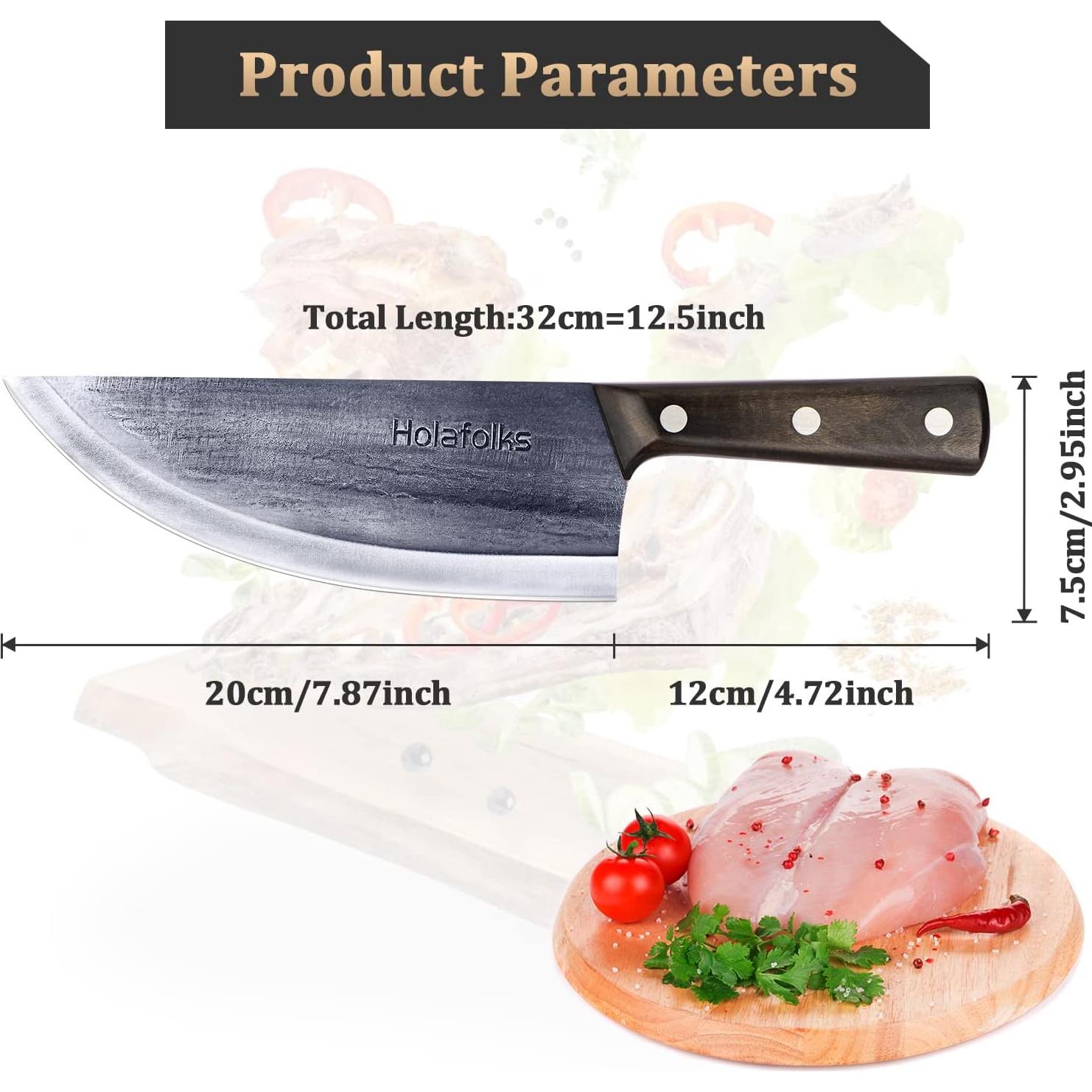 Cuchillo de Chef HolaFolks 20.1 cm Acero Alto Carbono