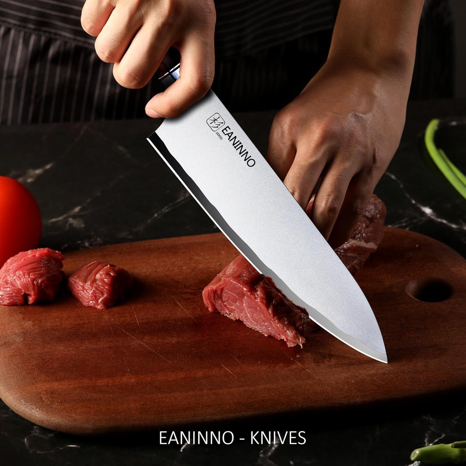 Cuchillo de Chef EANINNO 20.32 cm Acero Inoxidable Alto Carbono
