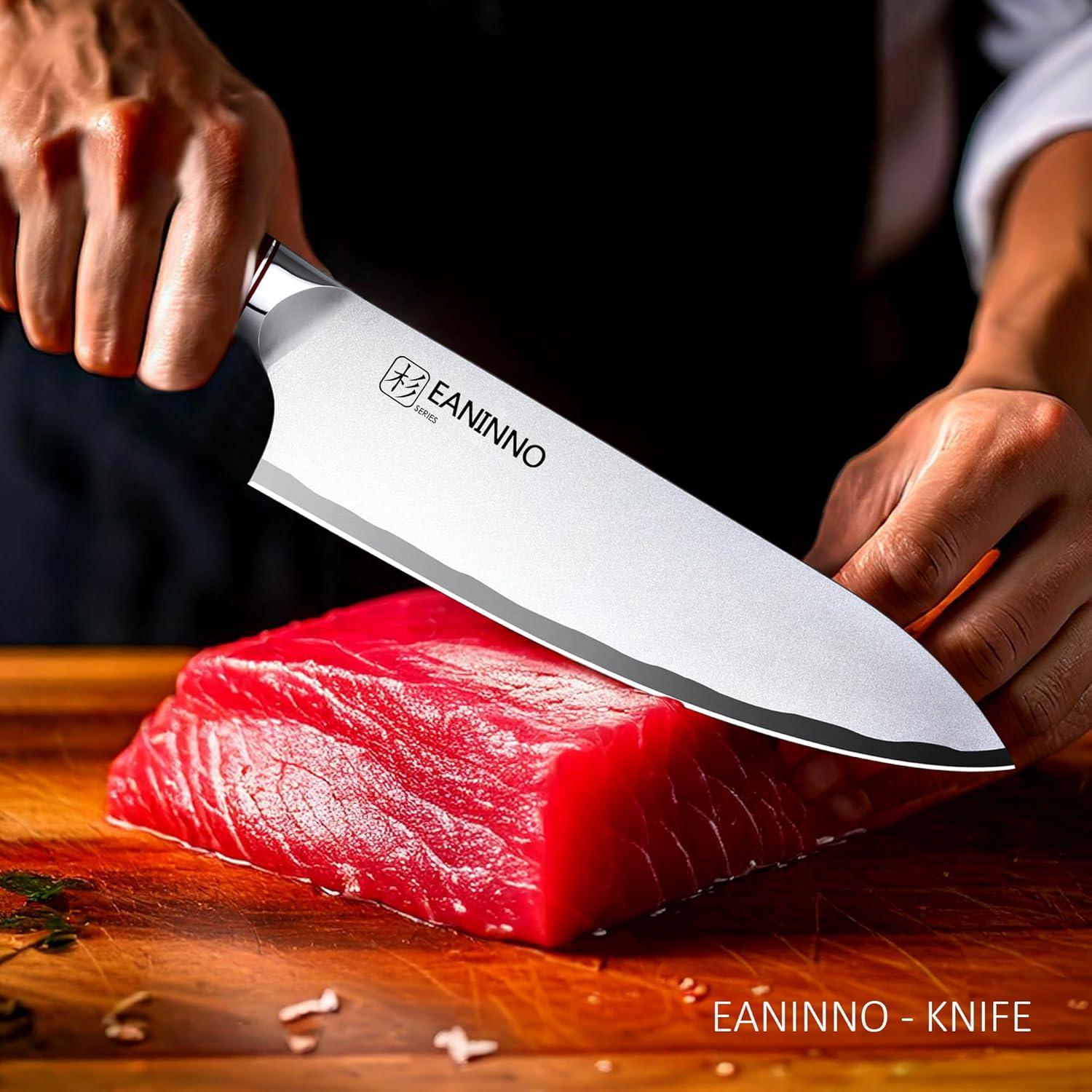 Cuchillo de Chef EANINNO 20.32 cm Acero Inoxidable Alto Carbono