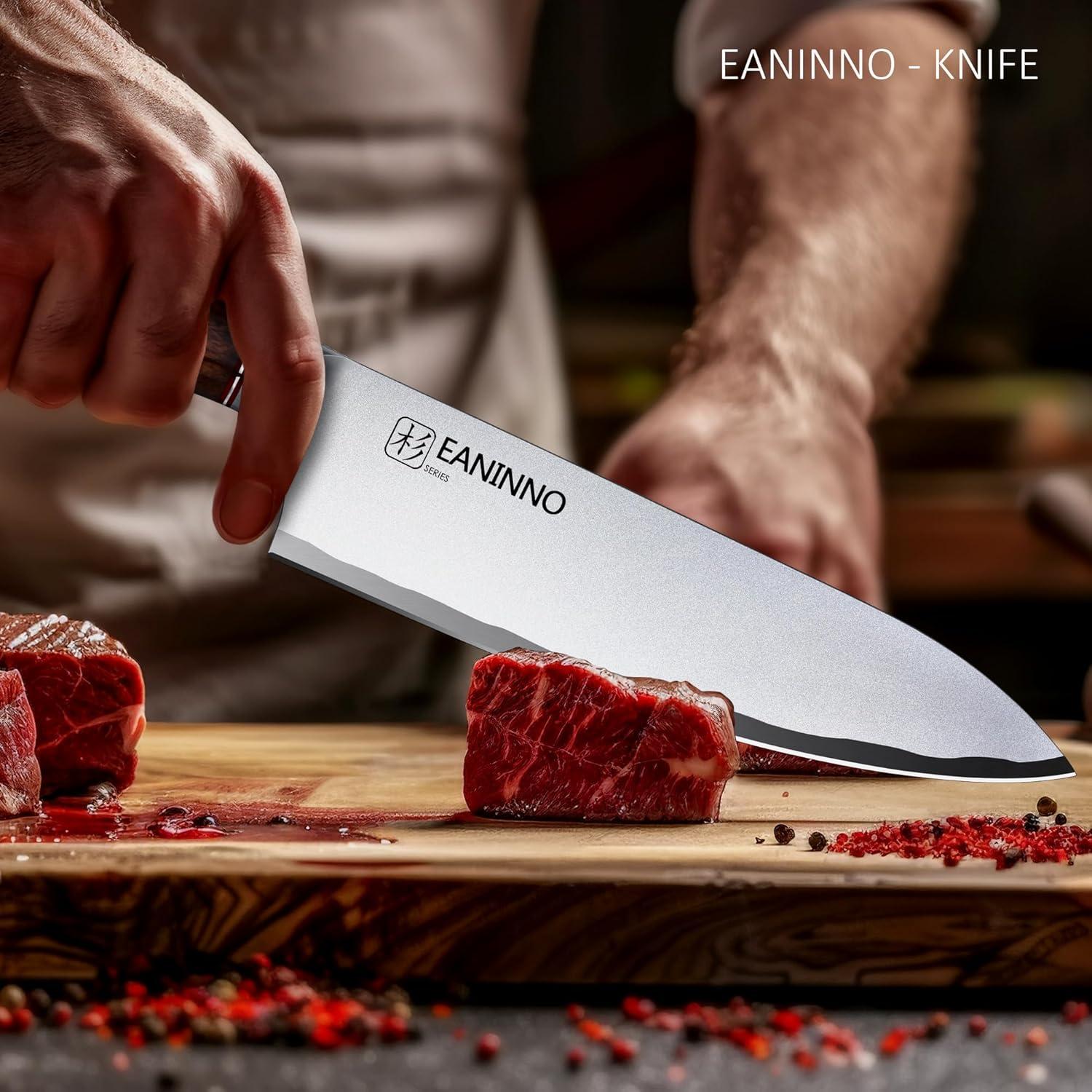 Cuchillo de Chef EANINNO 20.32 cm Acero Inoxidable Alto Carbono
